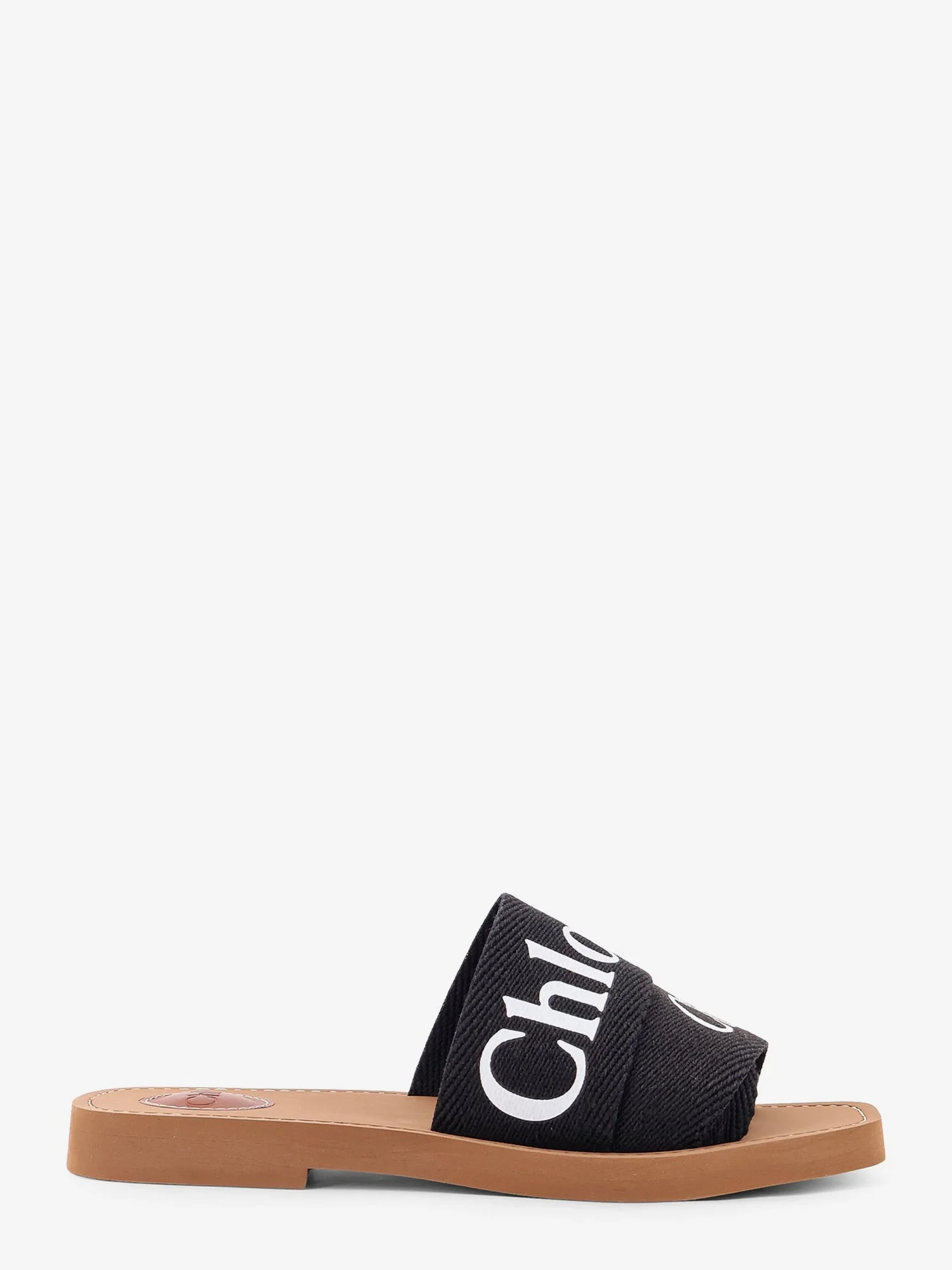 Chloe' Woody Linen Flat Sandals - Image 6