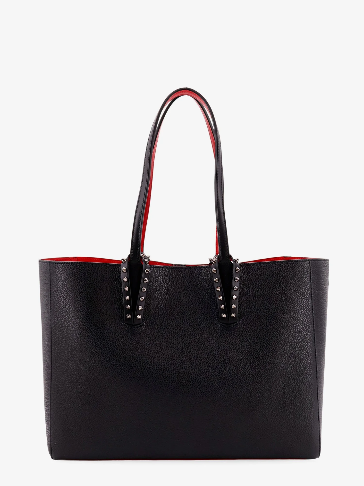 Christian Louboutin Cabata Leather Shoulder Bag With Studs - Image 2