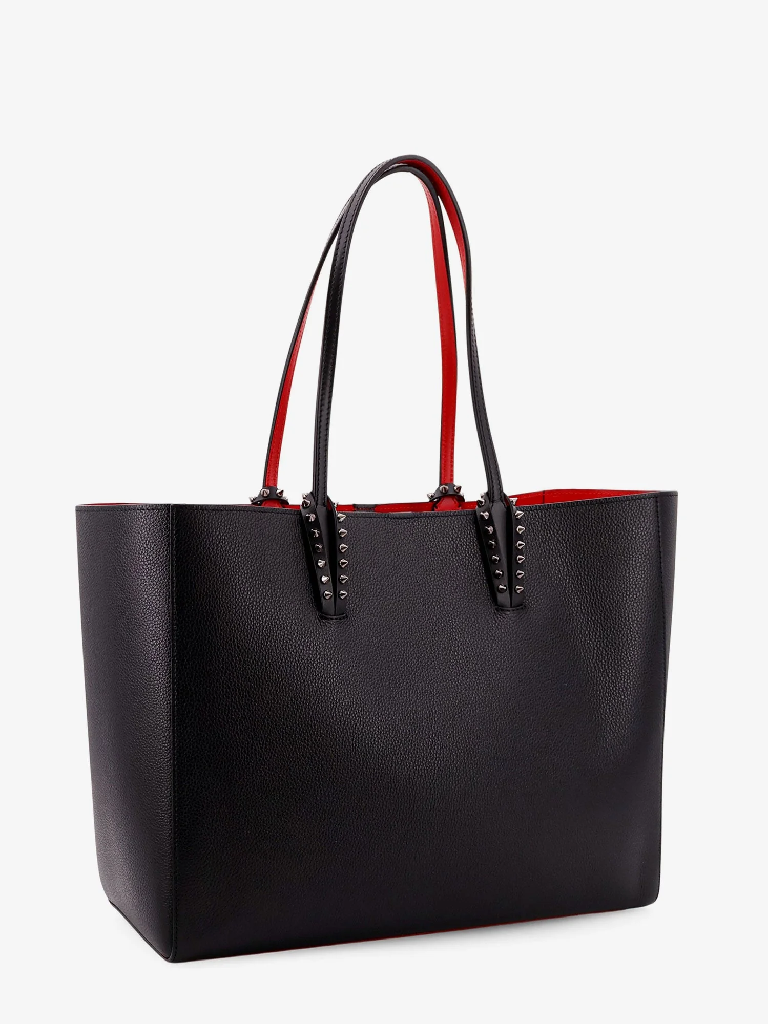 Christian Louboutin Cabata Leather Shoulder Bag With Studs - Image 3