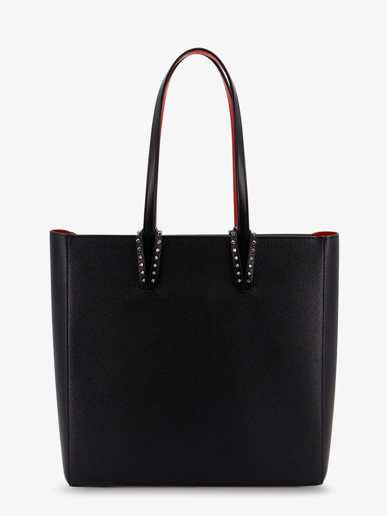 Christian Louboutin Cabata Leather Shoulder Bag With Studs