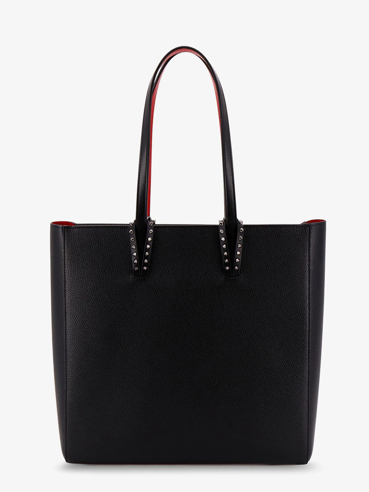 Christian Louboutin Cabata Leather Shoulder Bag With Studs - Image 2