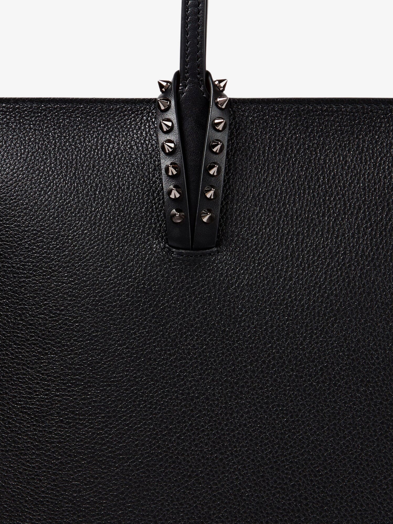 Christian Louboutin Cabata Leather Shoulder Bag With Studs - Image 4