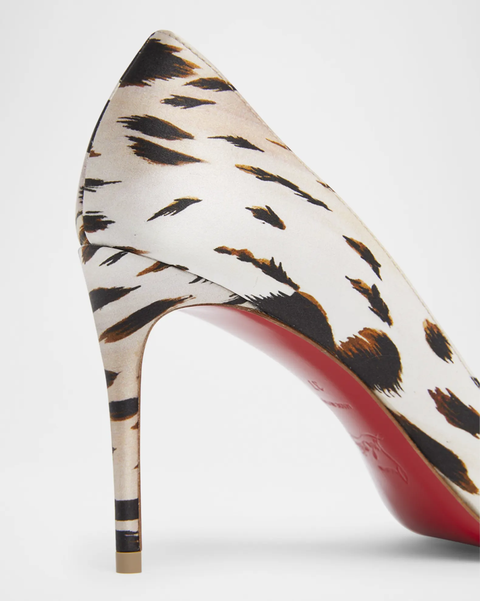 Christian Louboutin Iriza Animal Half-d'Orsay Red Sole Pumps - Image 4