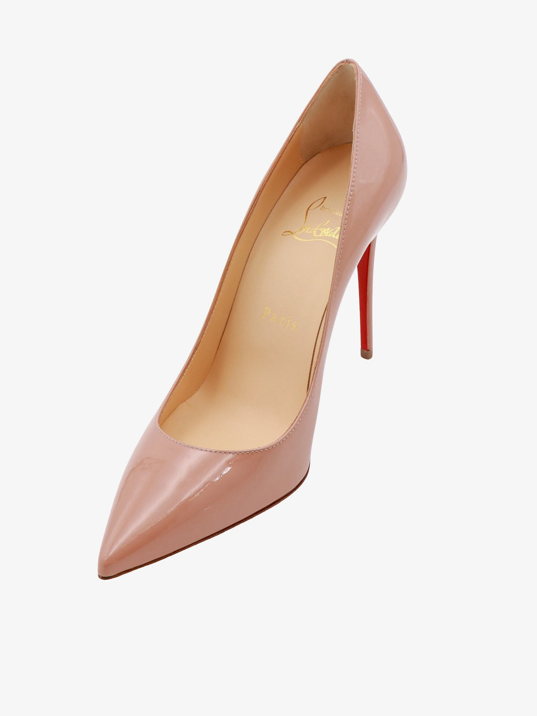 Christian Louboutin Kate 100 Patent Leather Décolleté - Image 4