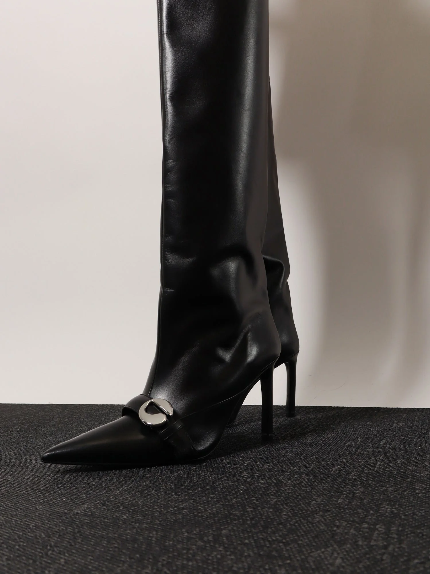 Coperni Belt Leather Boots - Image 2