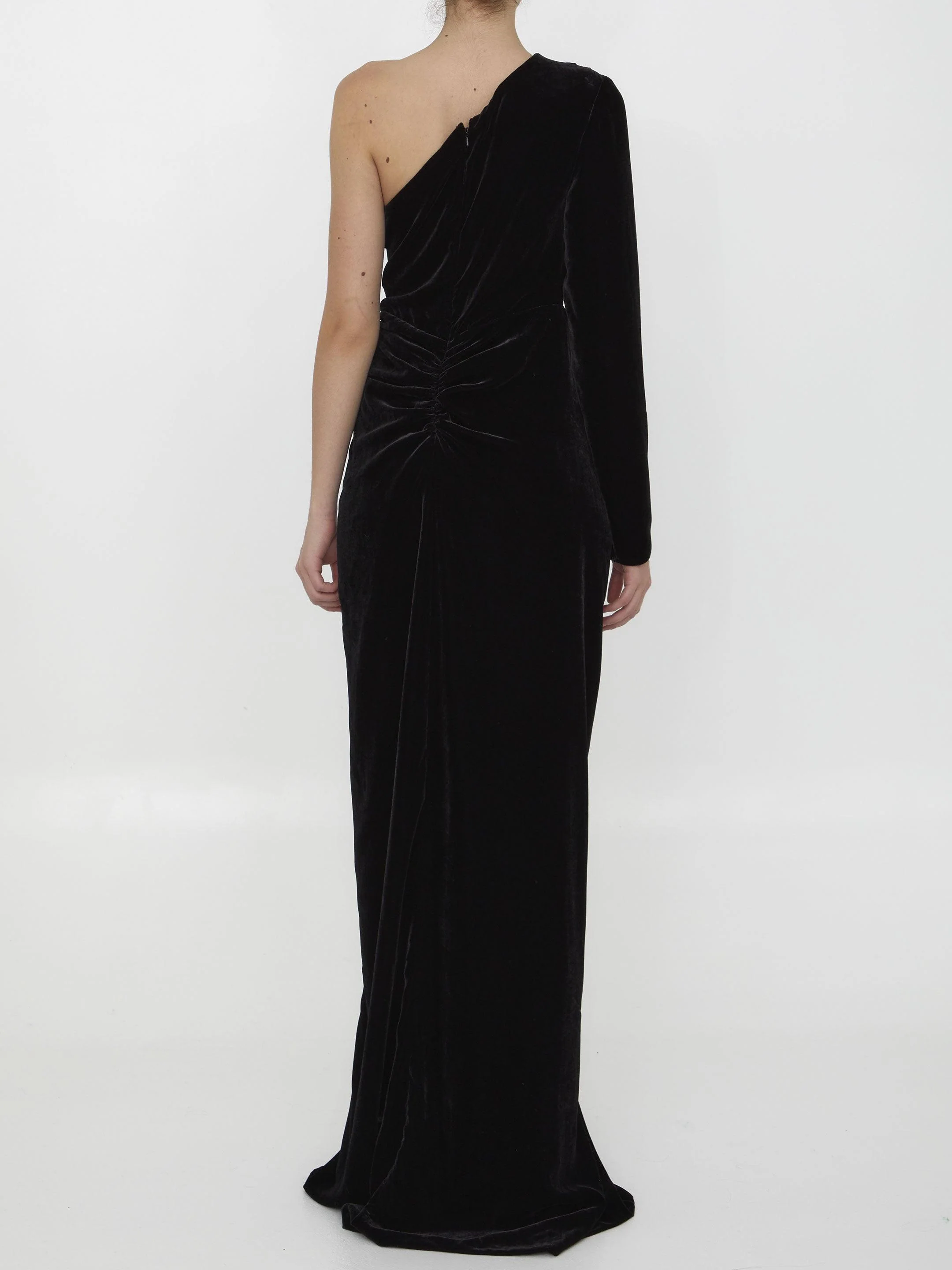 Costarellos Black Velvet Dress - Image 4
