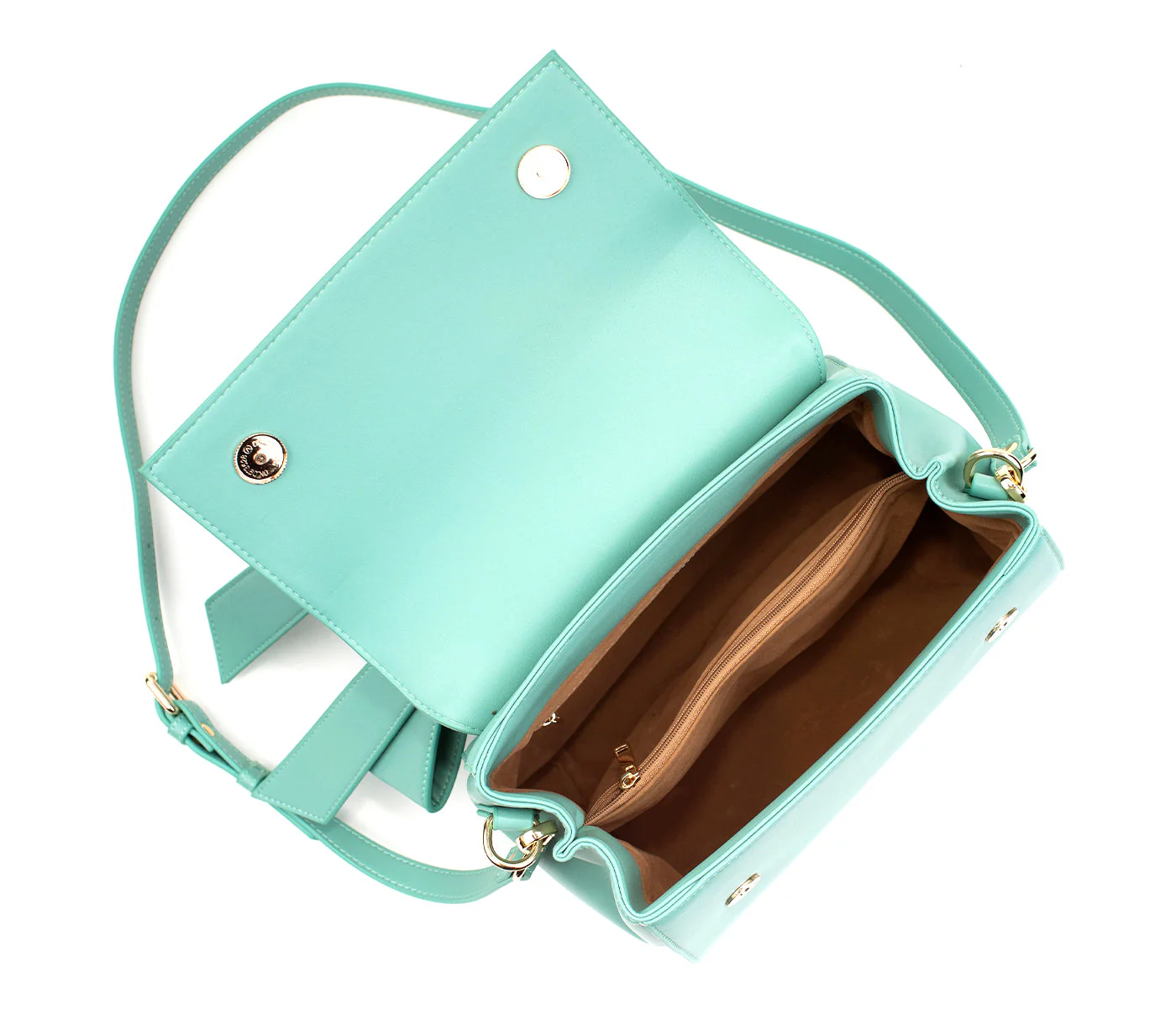 Gunas New York Cottontail Cyan Vegan Leather Bag - Image 4