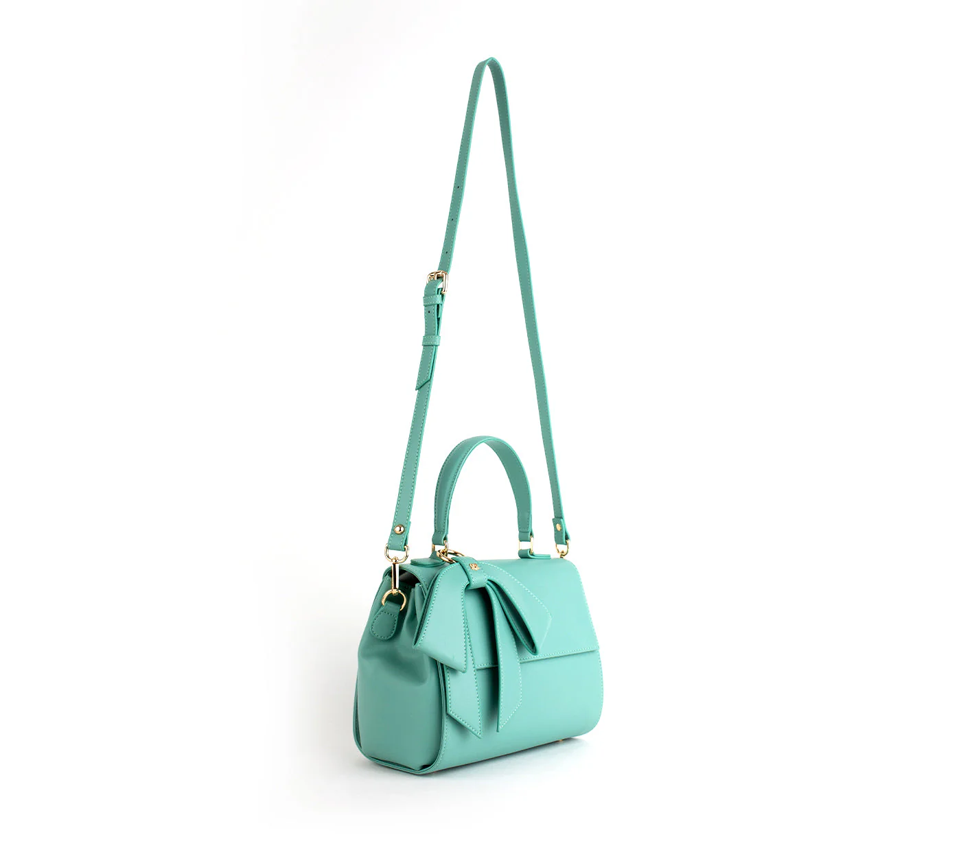 Gunas New York Cottontail Cyan Vegan Leather Bag - Image 5