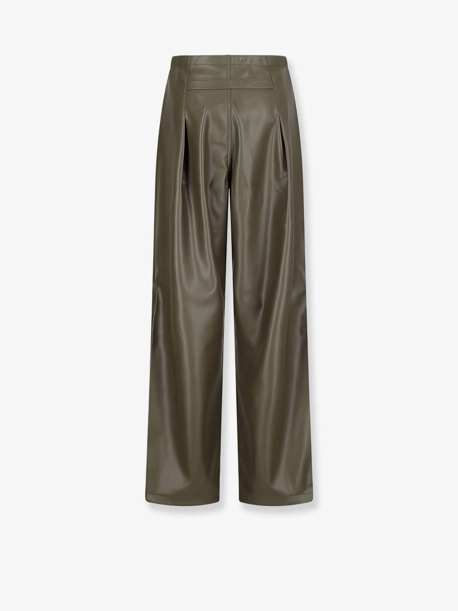 Darkpark Faux Leather Relaxed Fit Trousers - Image 2