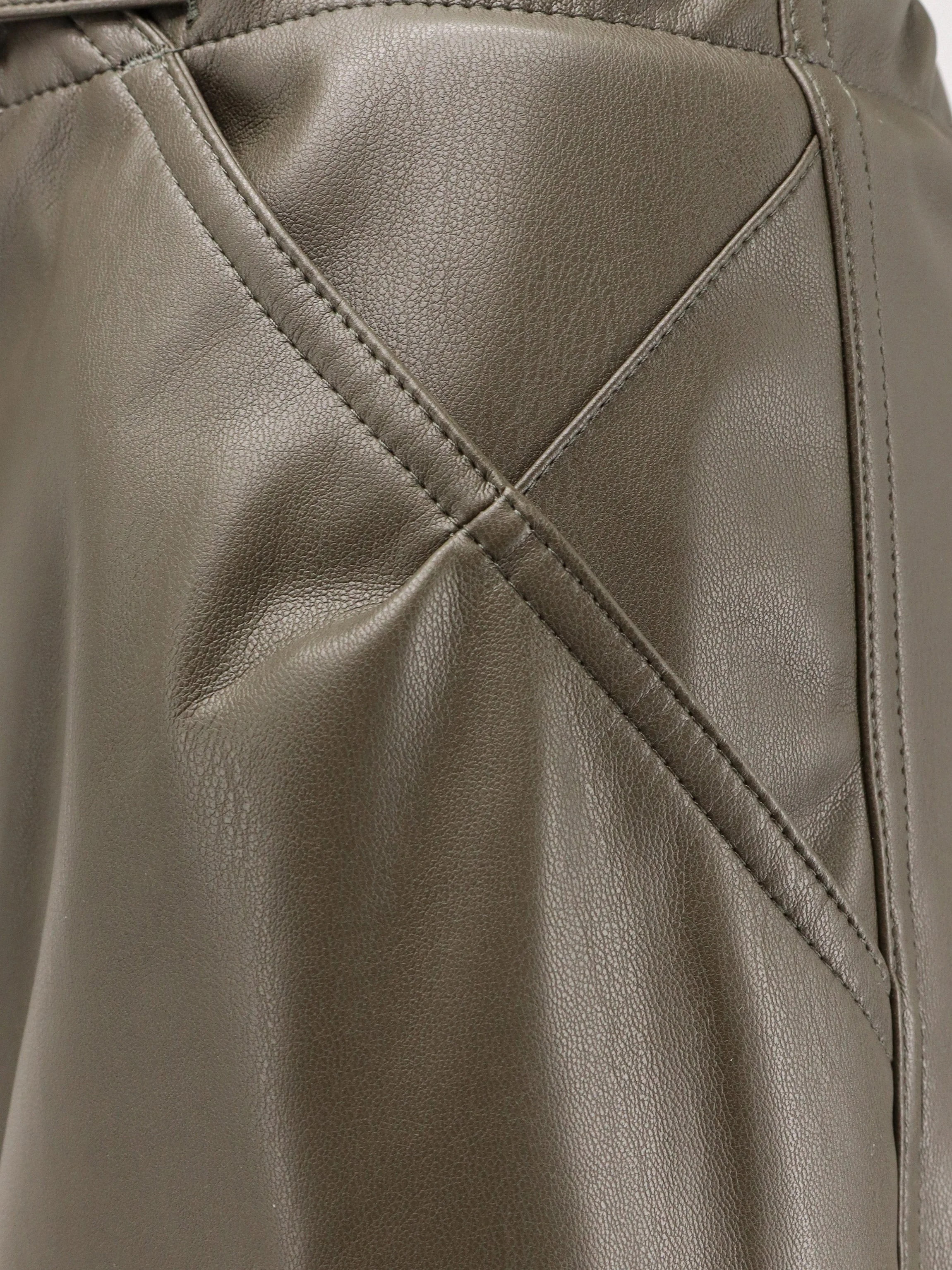 Darkpark Faux Leather Relaxed Fit Trousers - Image 3