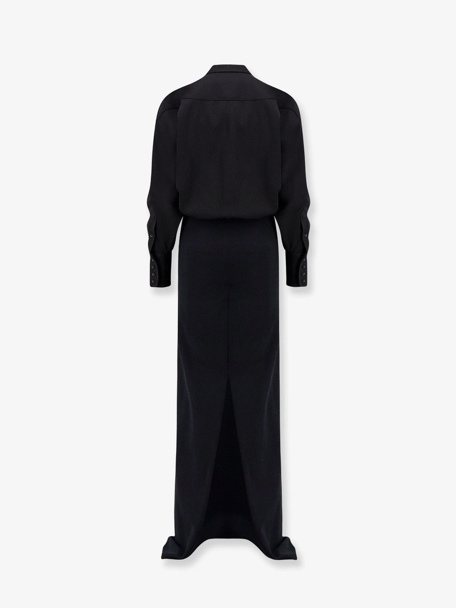 Darkpark Wool And Satin Long Dress - Image 2