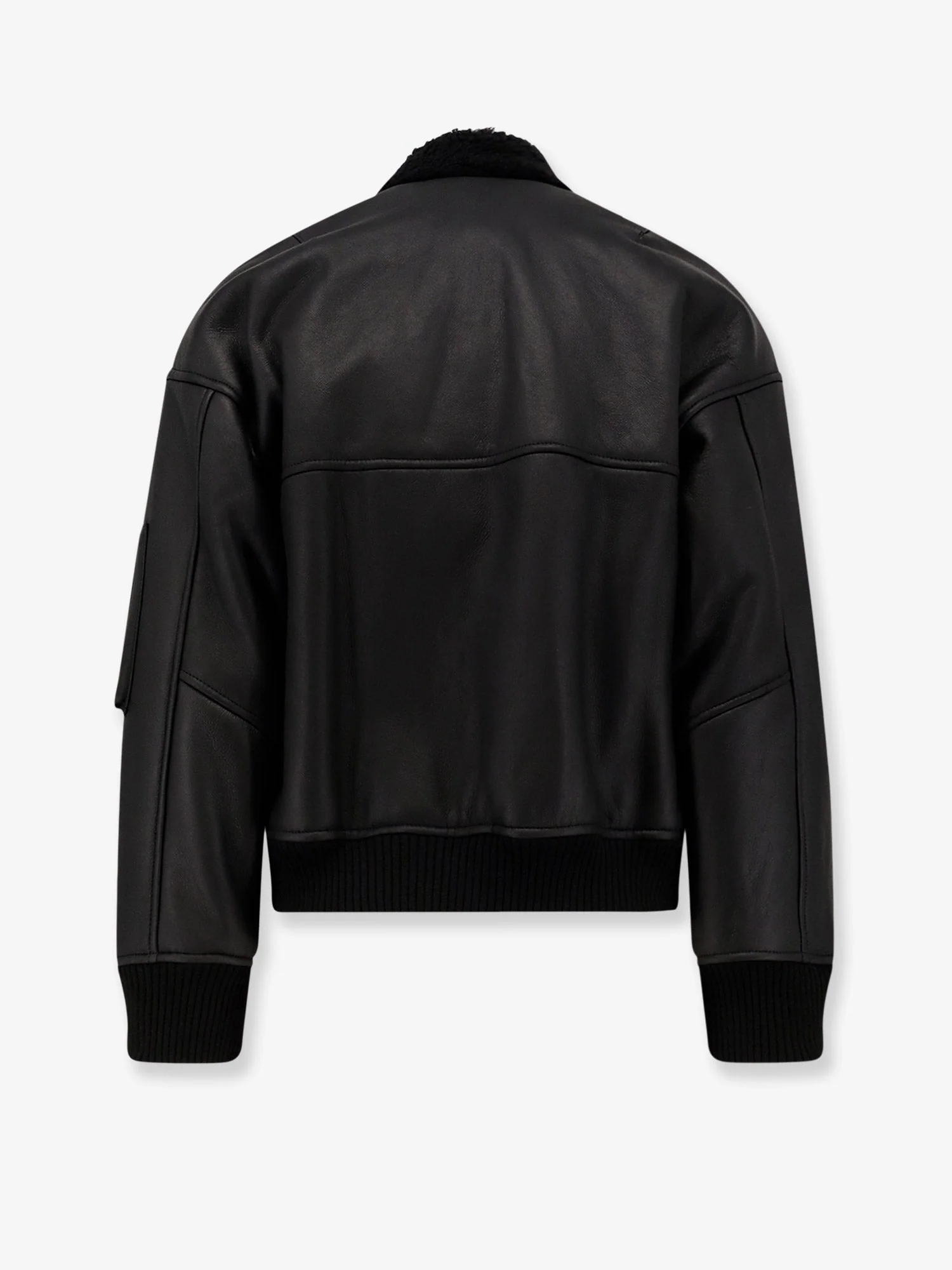 Dfour Leather Bomber Jacket - Image 2