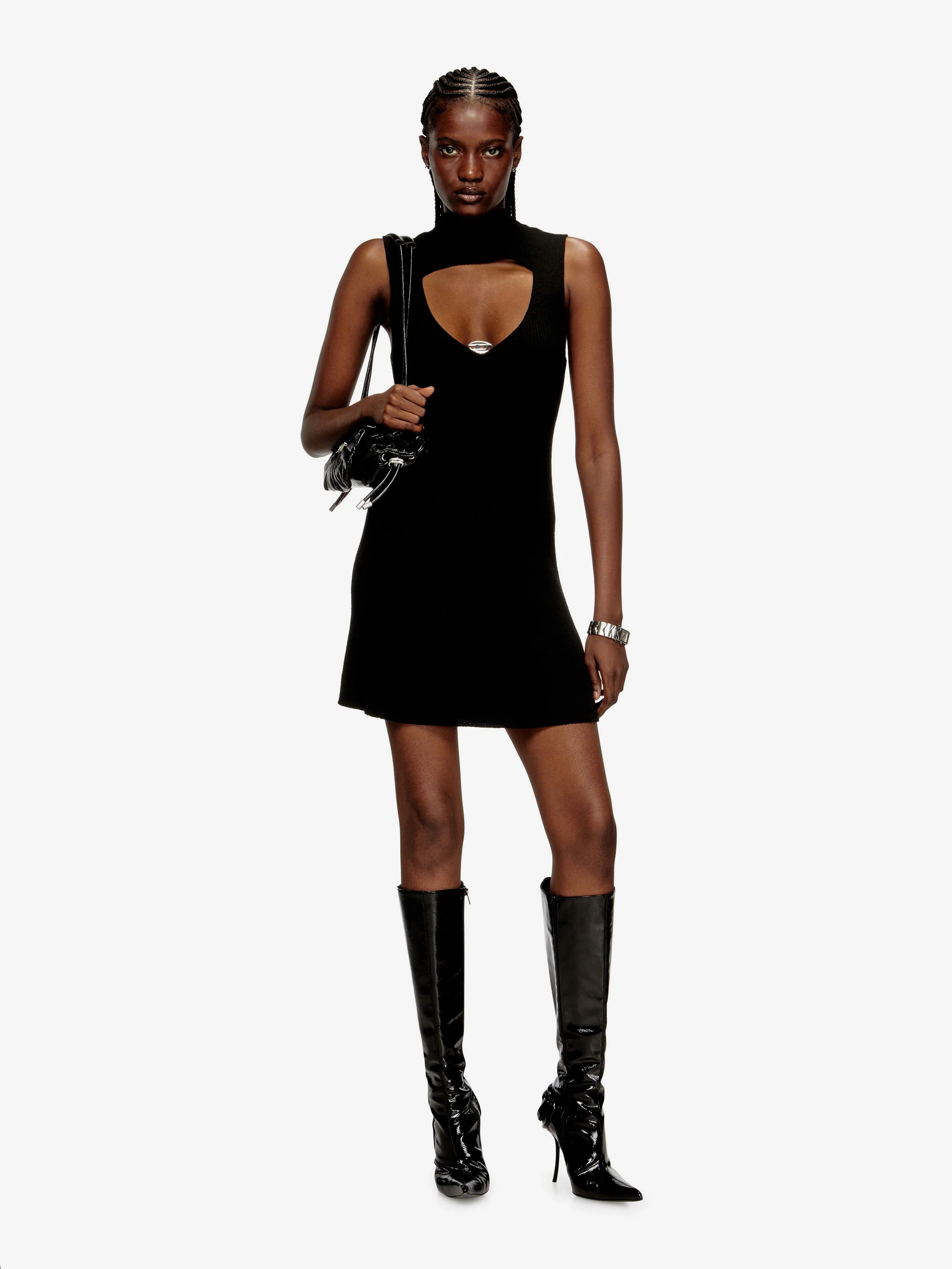 Diesel M-Oloni Wool Short Dress - Image 2