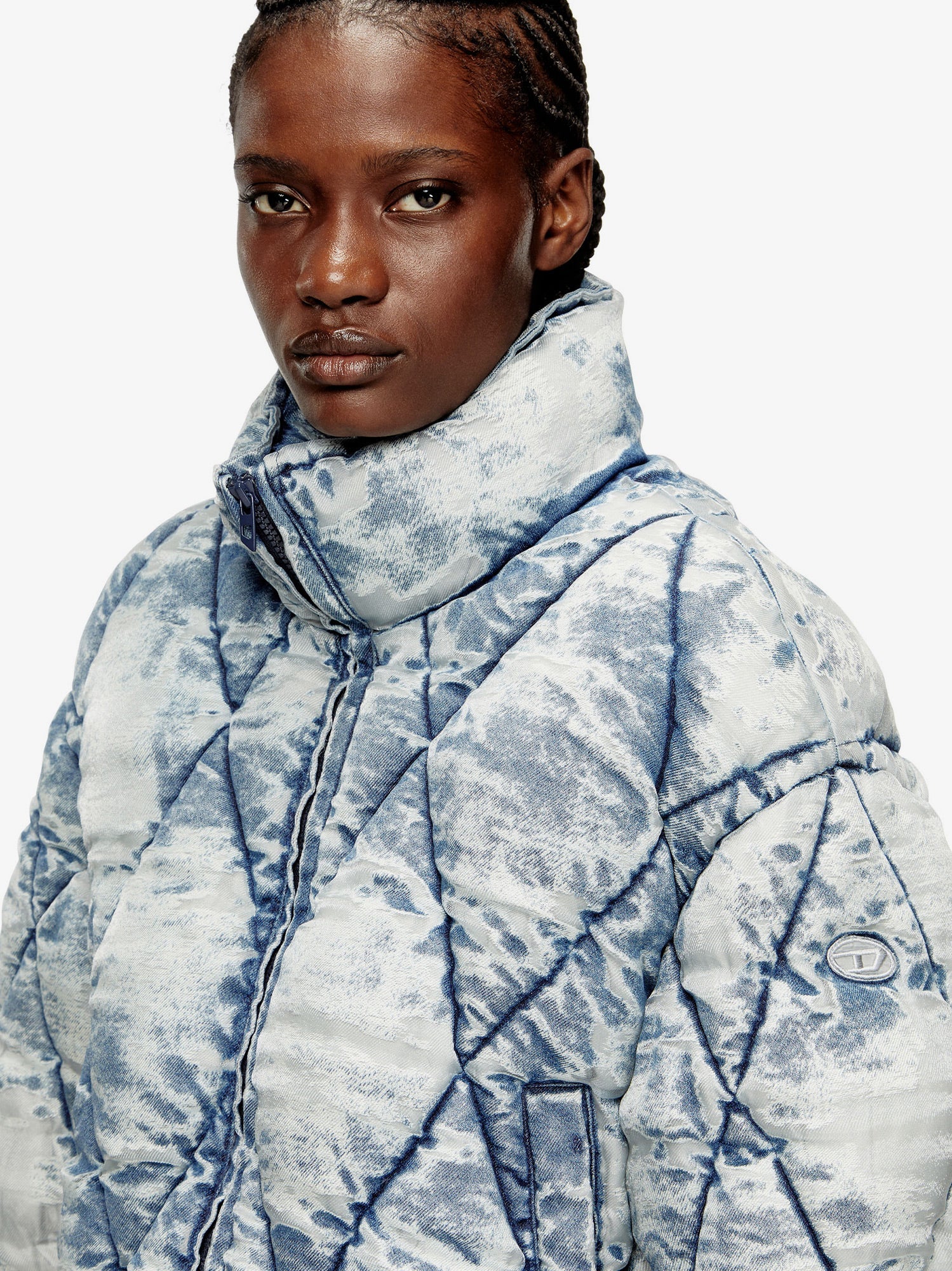 Diesel W-Histel Denim Down Jacket - Image 5