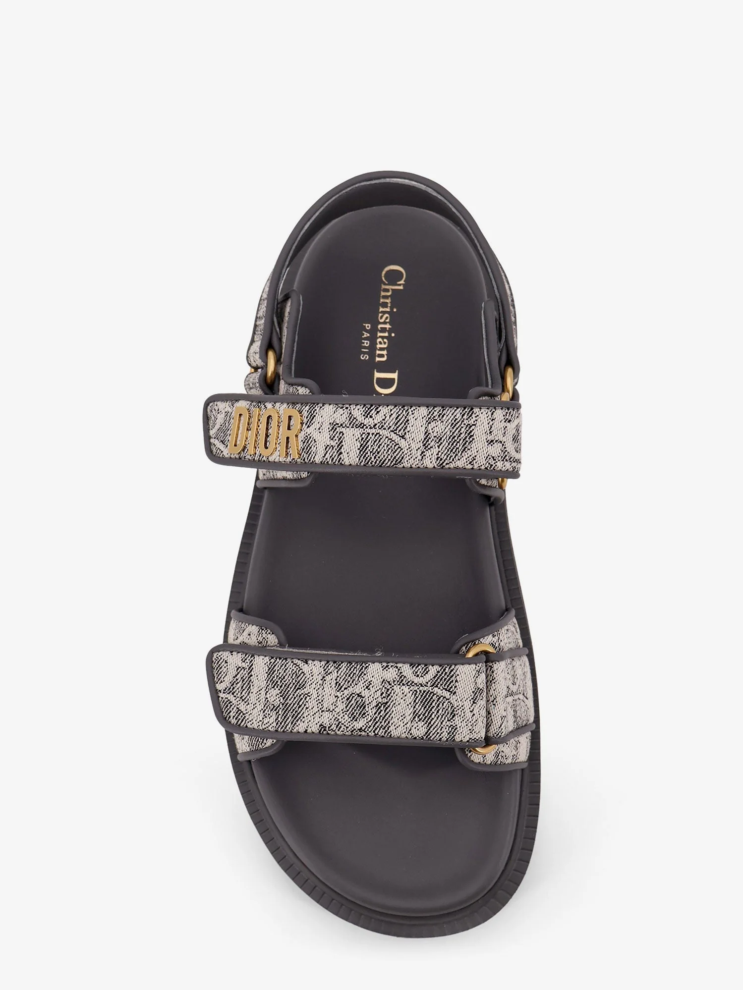 Dior Canvas Dioract Flat Sandals - Image 5