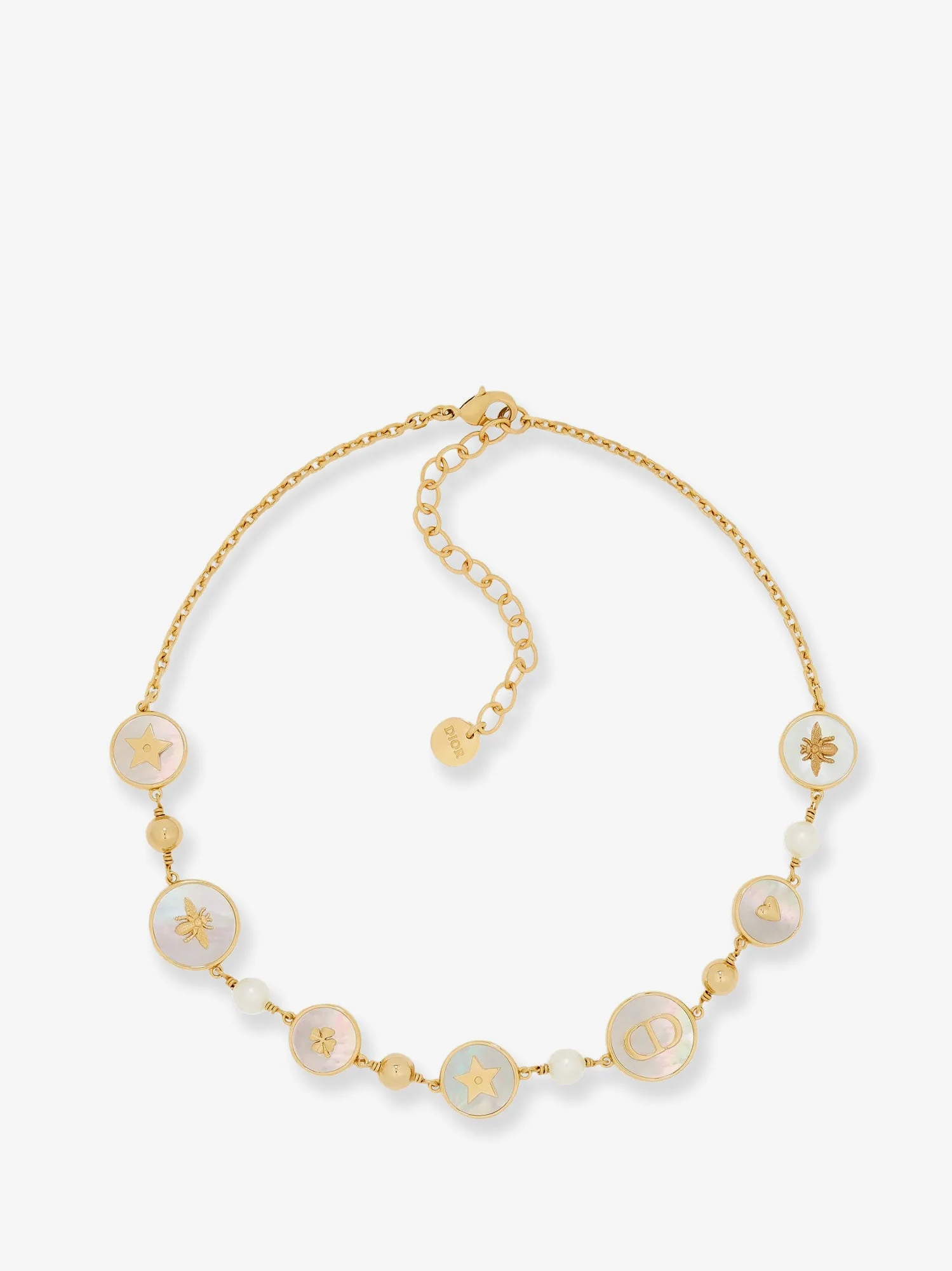 Dior D-Luck Metal Necklace With Gold Finishes - Image 3