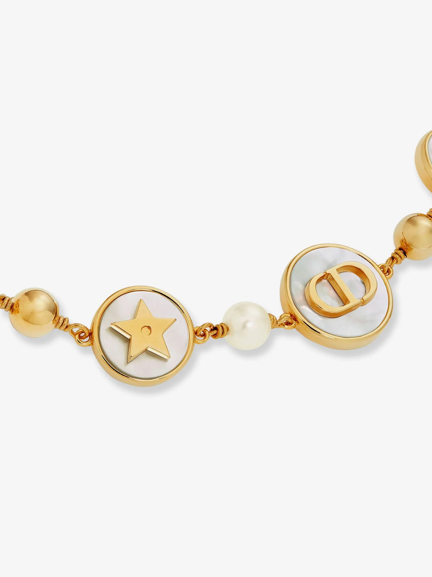 Dior D-Luck Metal Necklace With Gold Finishes - Image 4