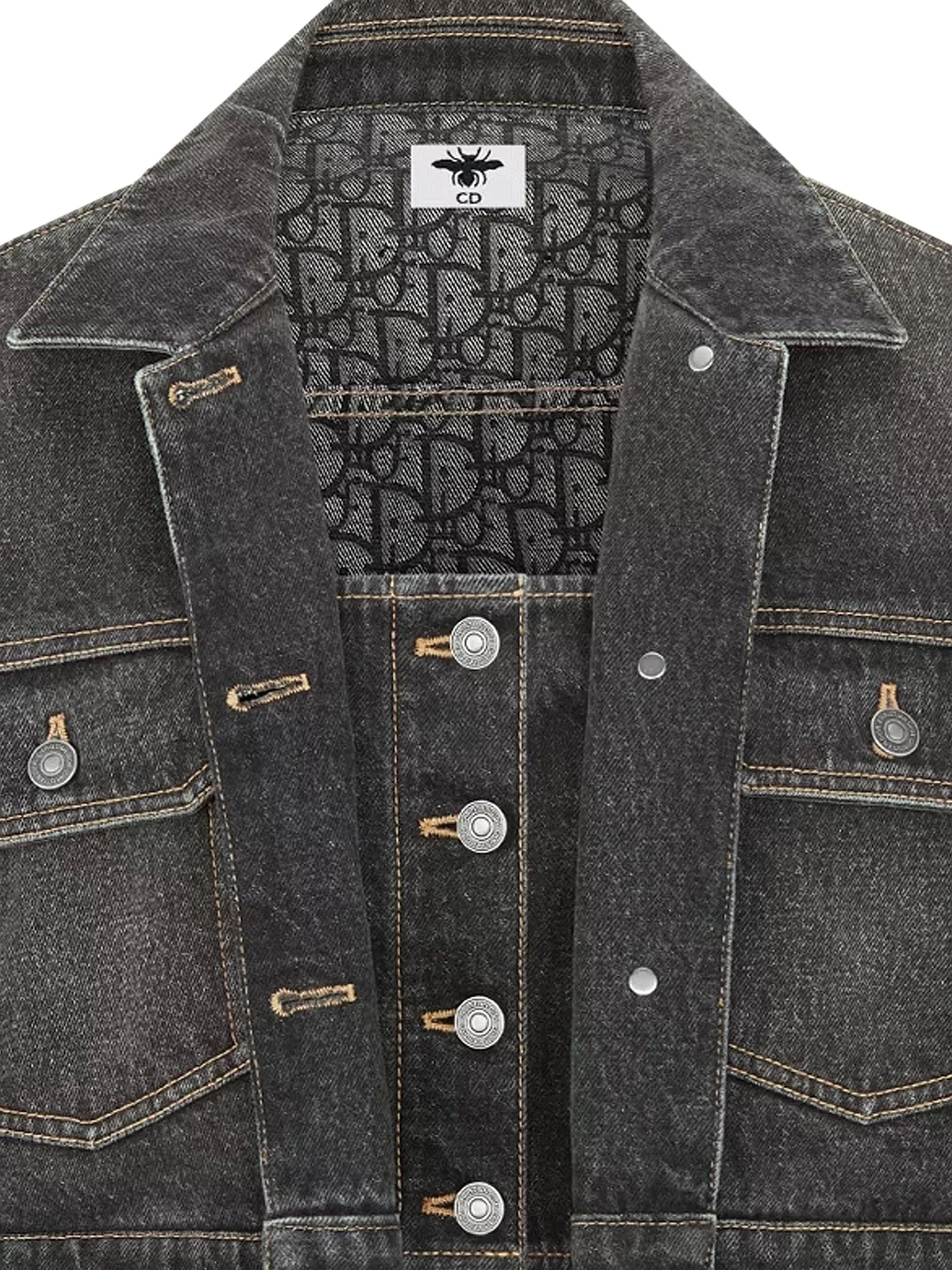 Dior Denim Jacket With Bustier Detail - Image 3