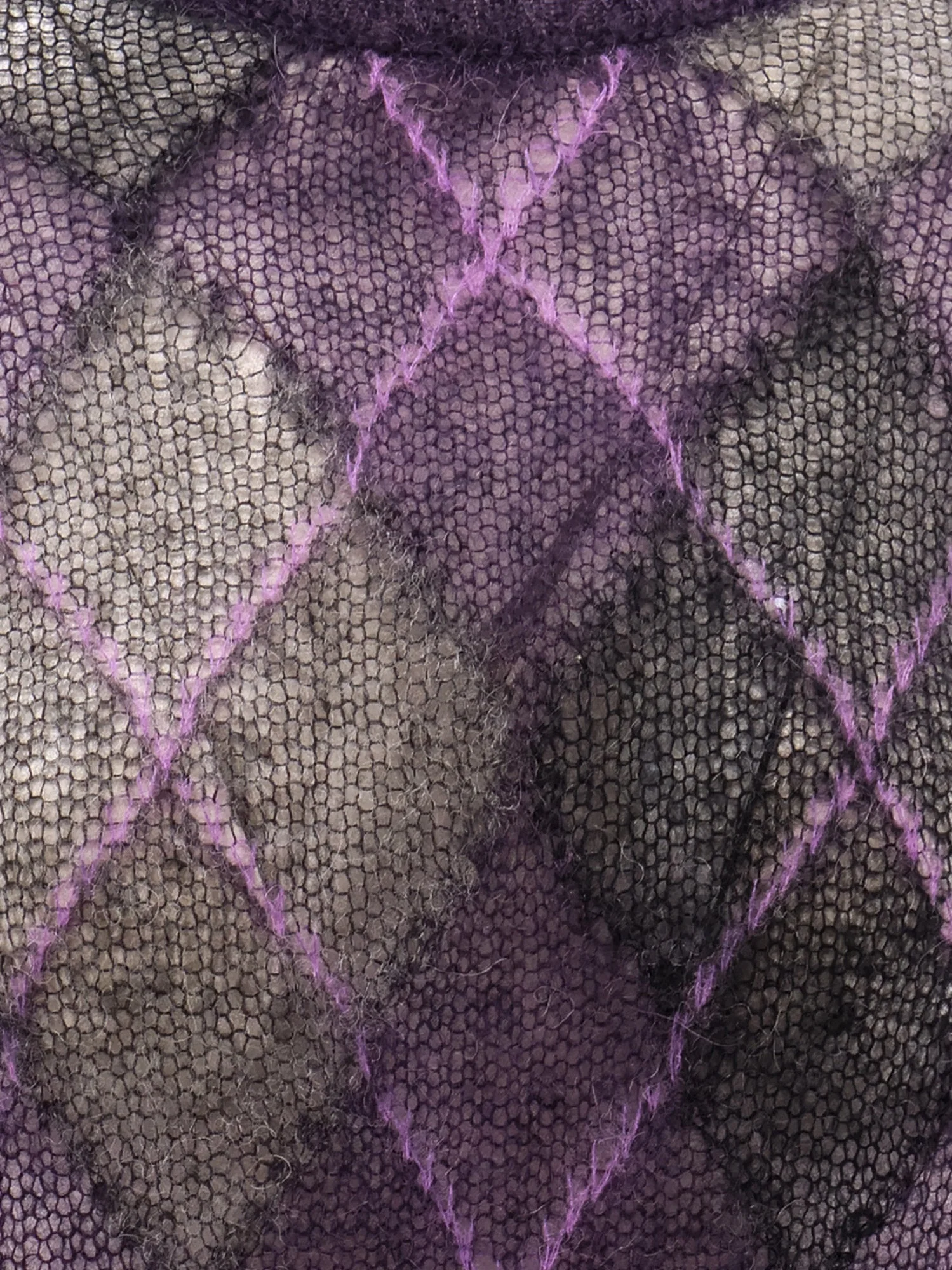 Dior Diamond Pattern Mohair Blend Sweater - Image 3