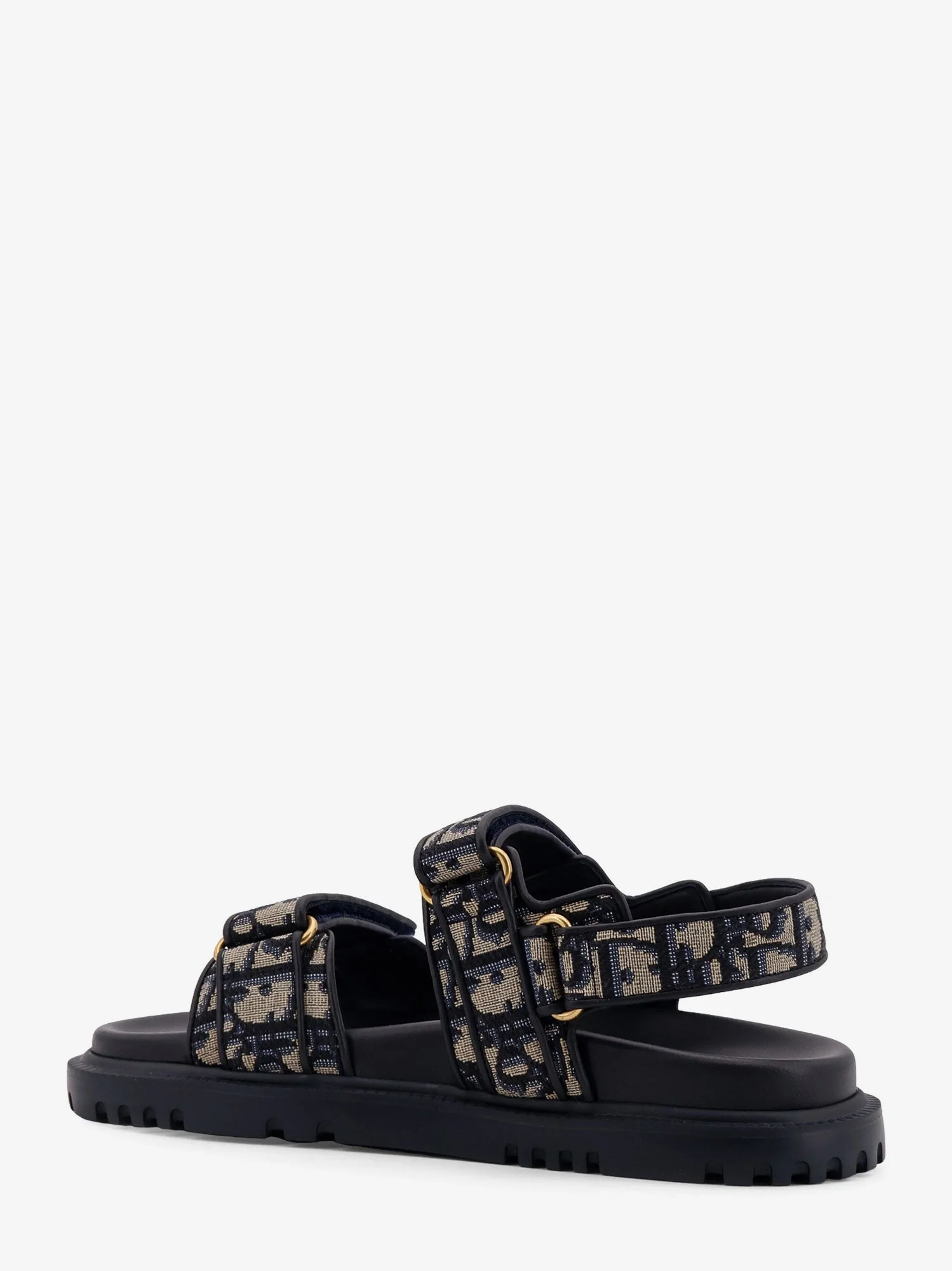 Dior Dioract Cotton Sandals With Dior Oblique Motif - Image 3