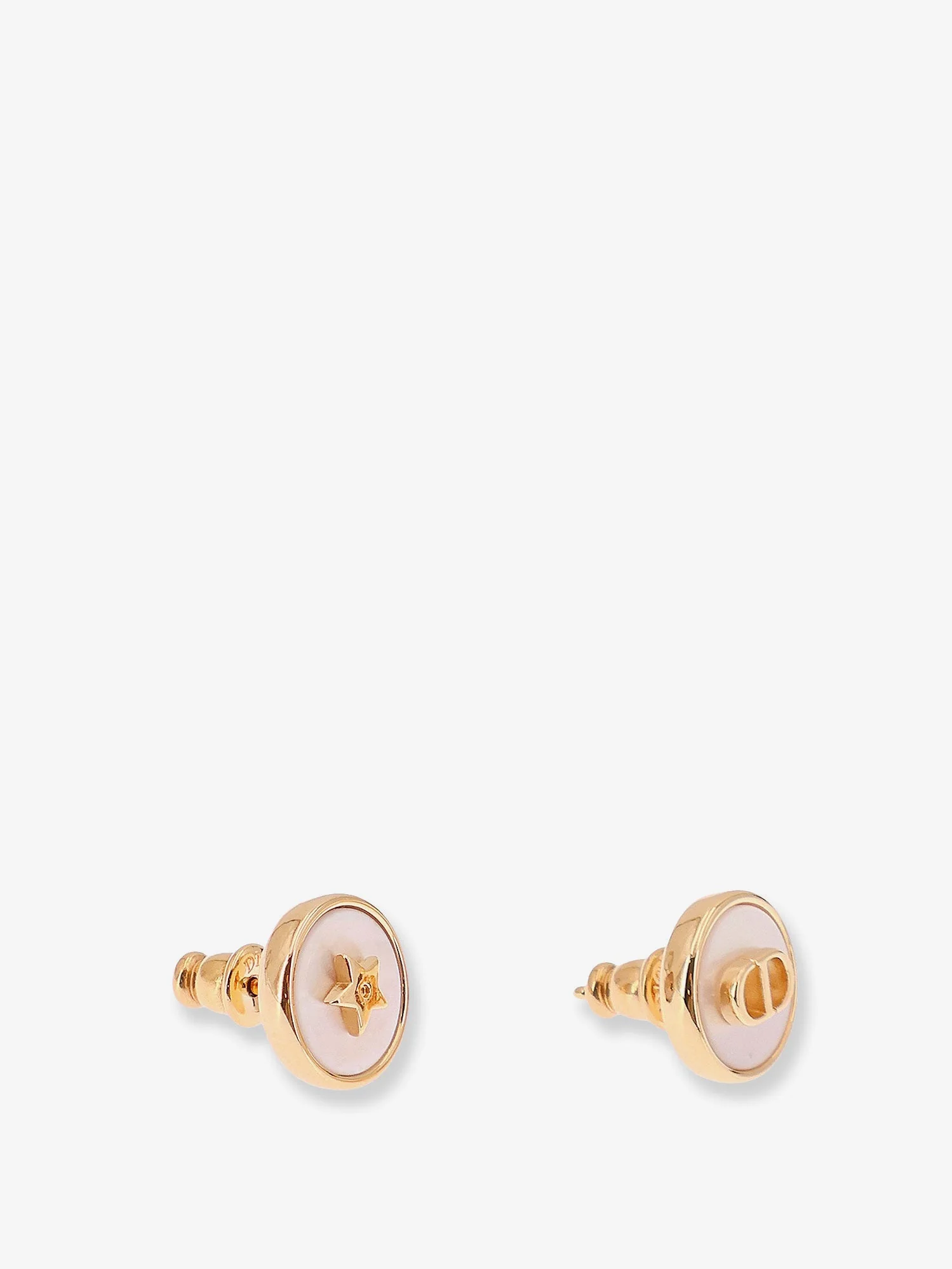Dior Metal D-Luck Earrings With Gold Finishes - Image 2