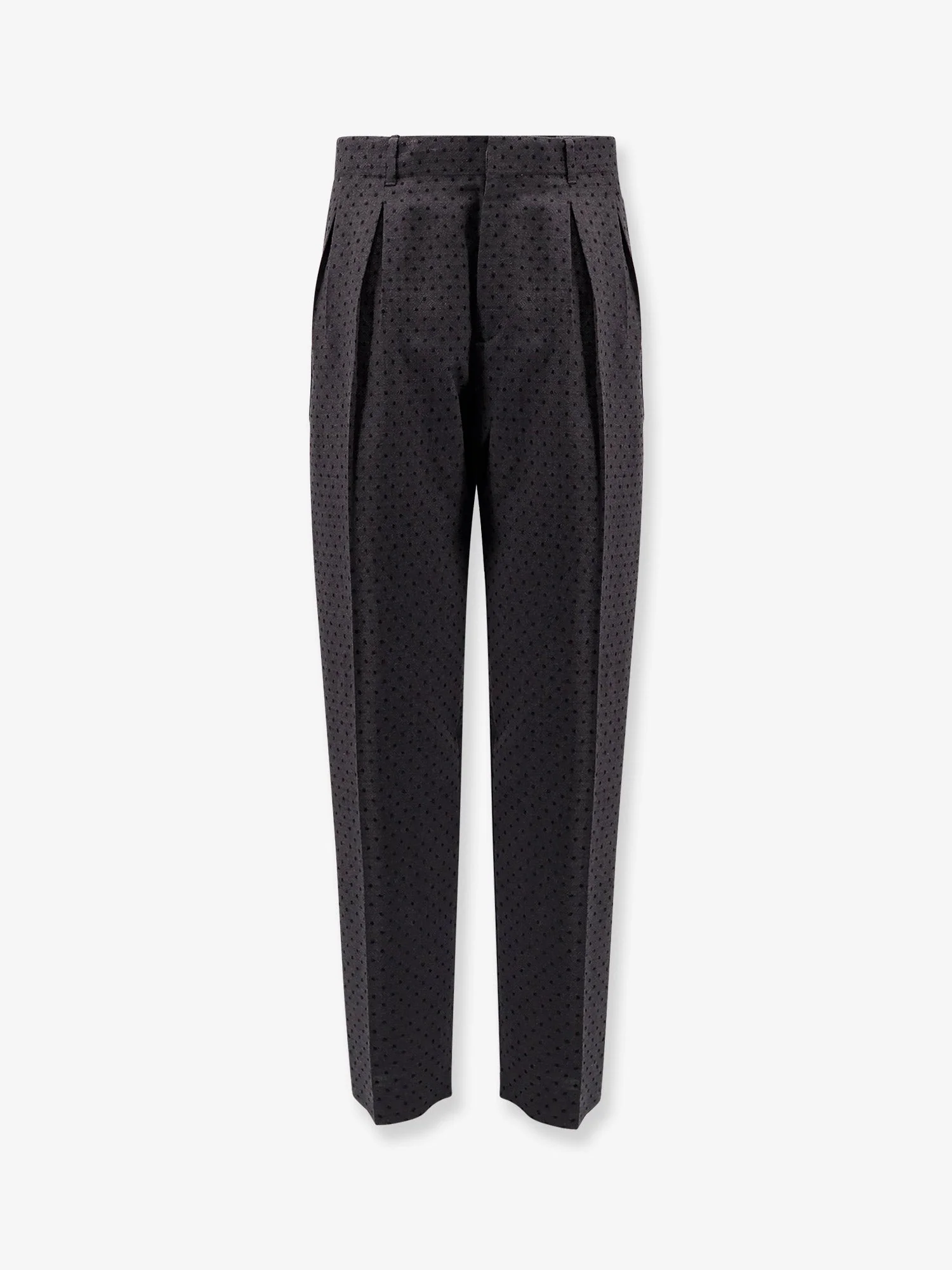 Dior Polka-Dots Virgin Wool And Alpaca Jacquard Trousers