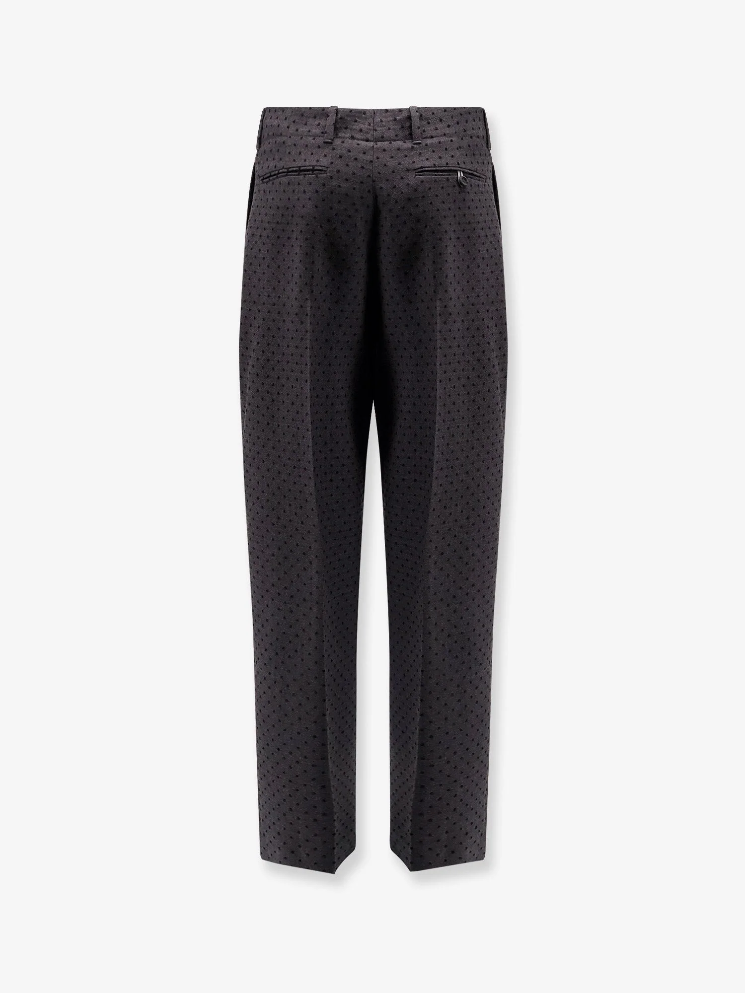 Dior Polka-Dots Virgin Wool And Alpaca Jacquard Trousers - Image 2