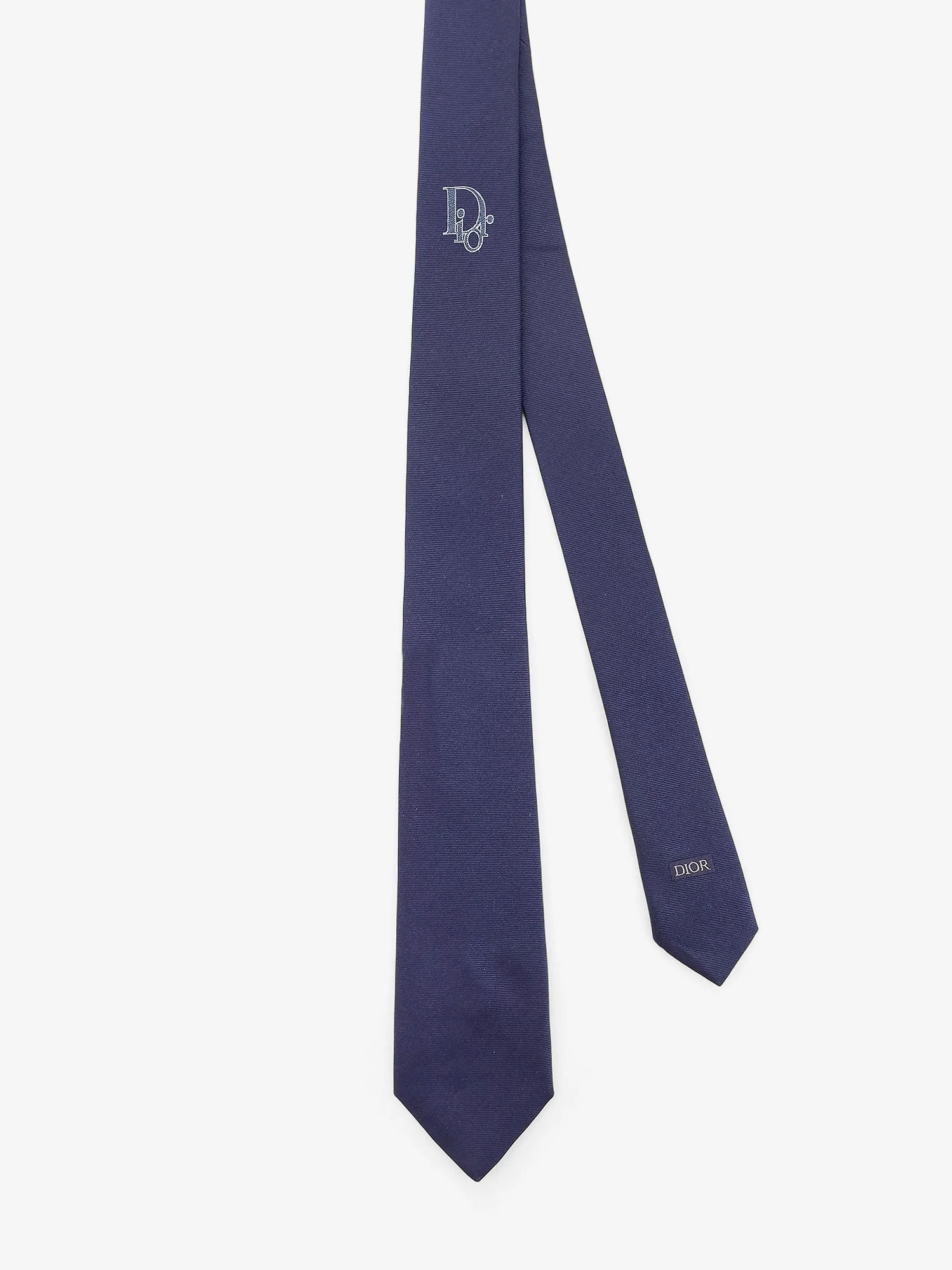 Dior Silk Tie With Dior Oblique Logo Embroidery - Image 5