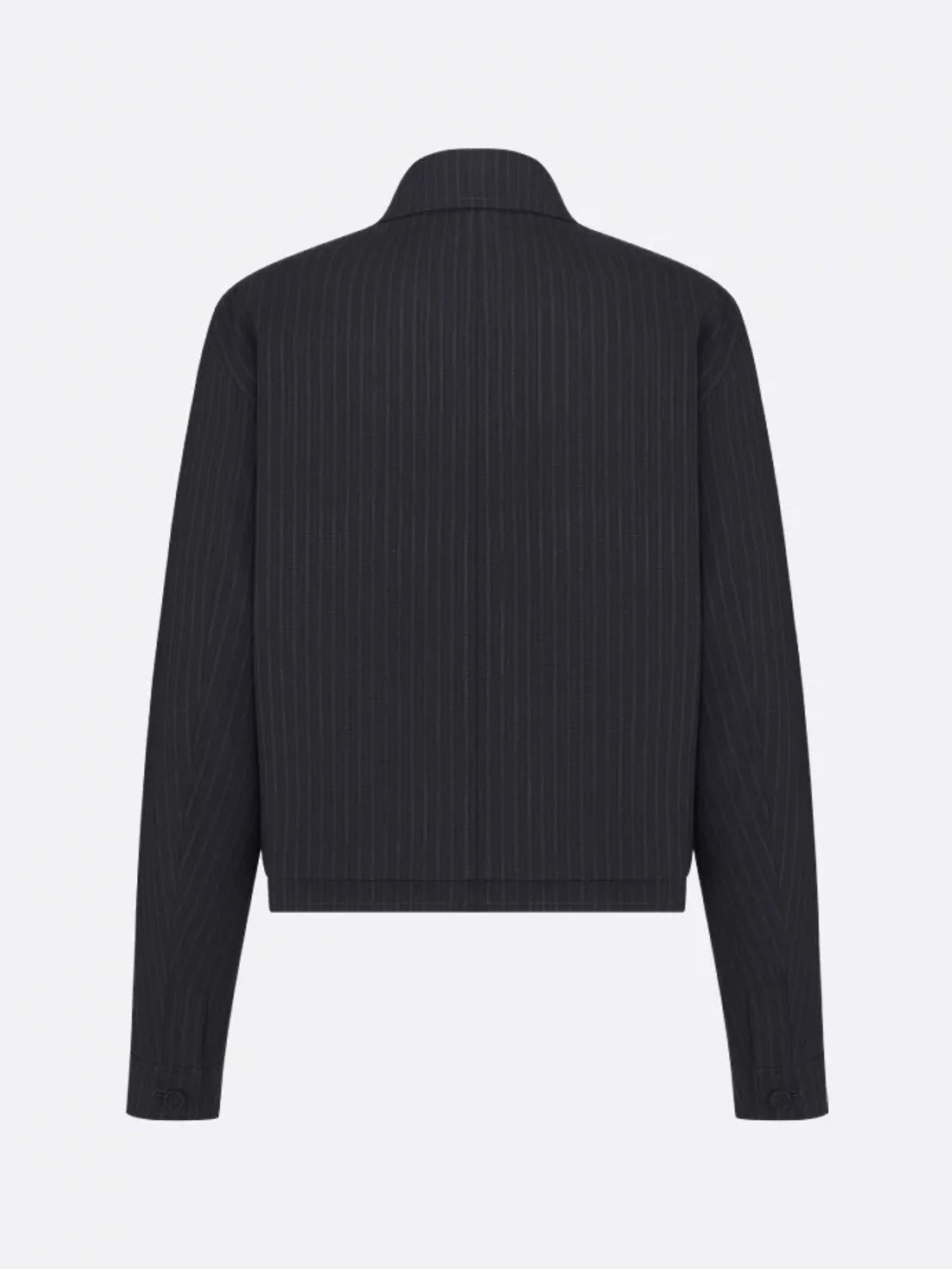 Dior Striped Wool Blazer With Semi-French Collar - Image 2