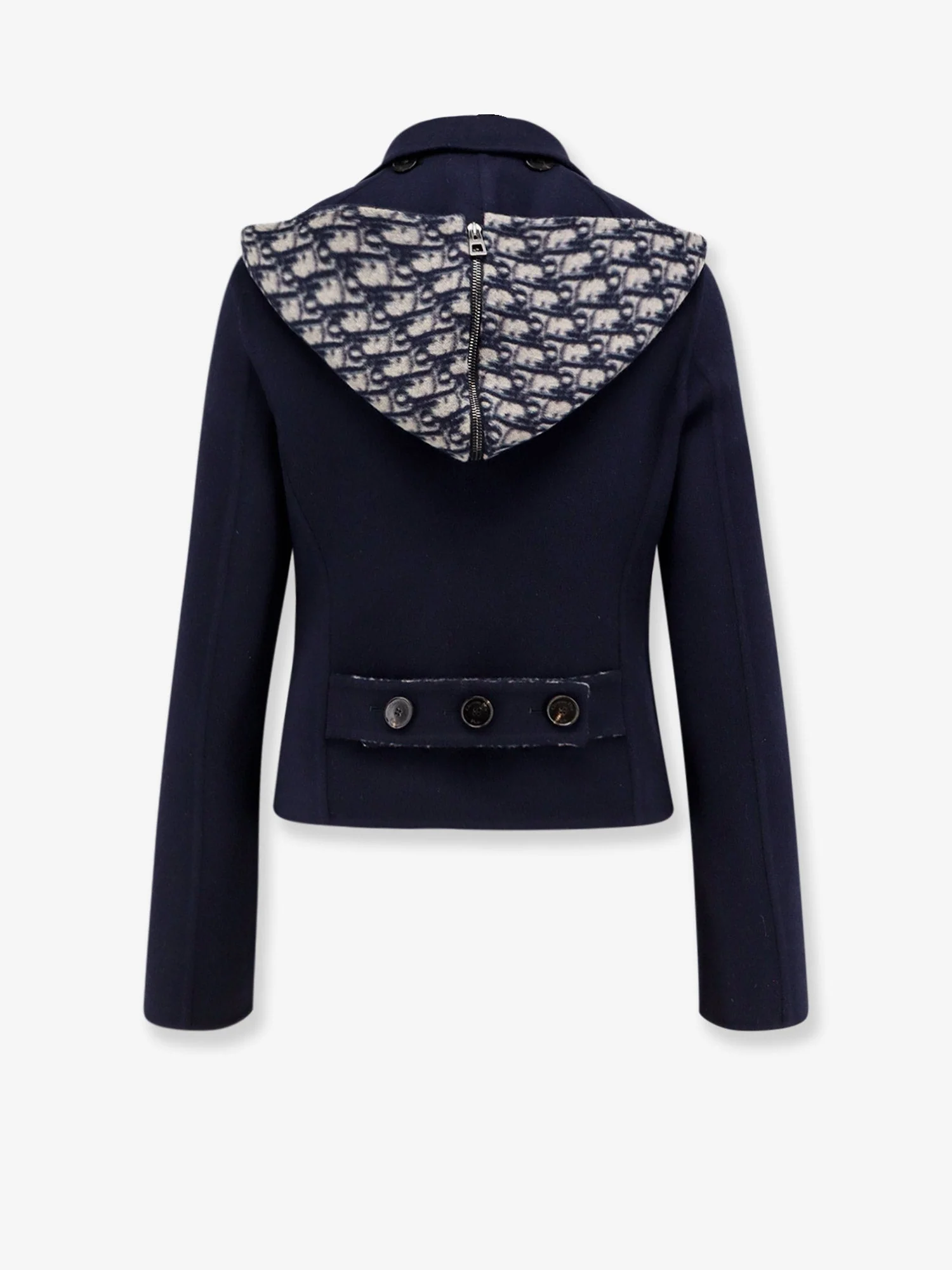 Dior Virgin Wool Hooded Peacoat - Image 2