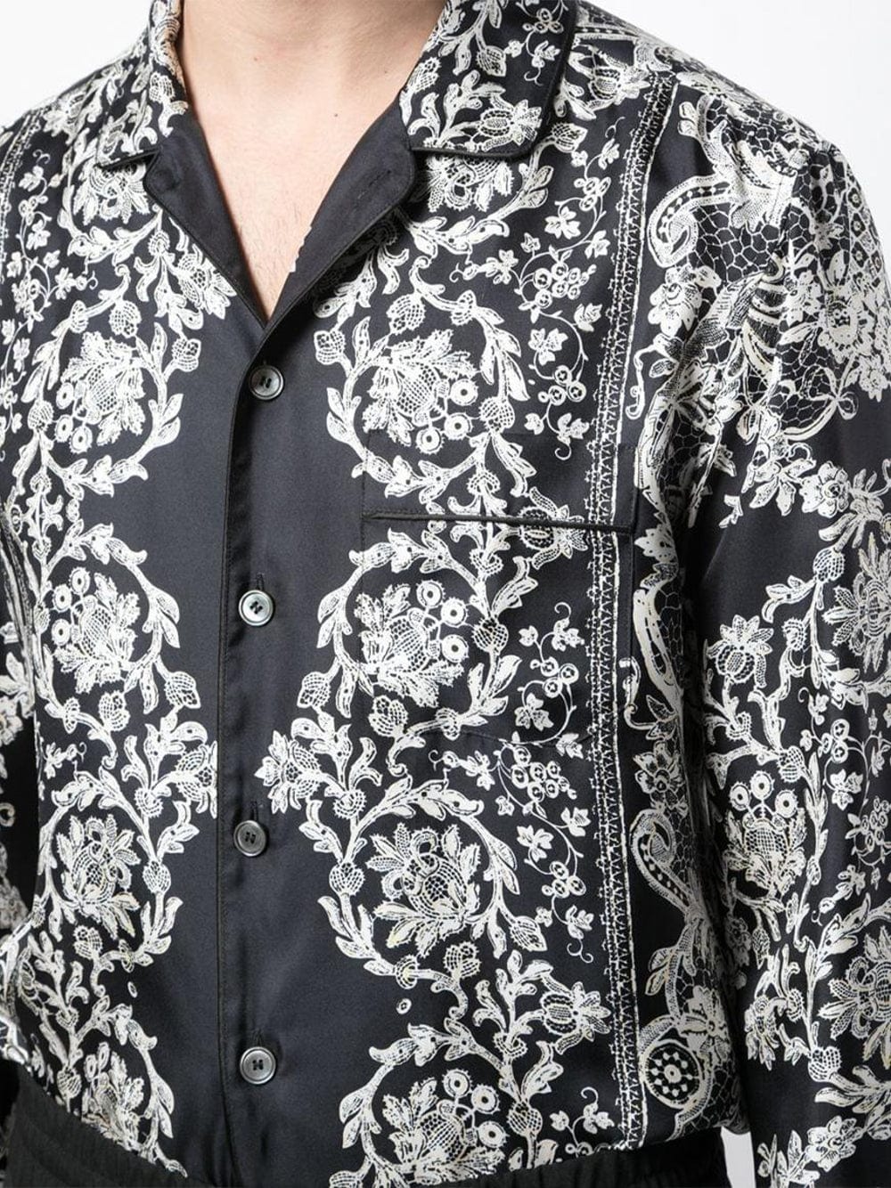 Dolce & Gabbana Baroque Floral Print Silk Shirt - Image 4