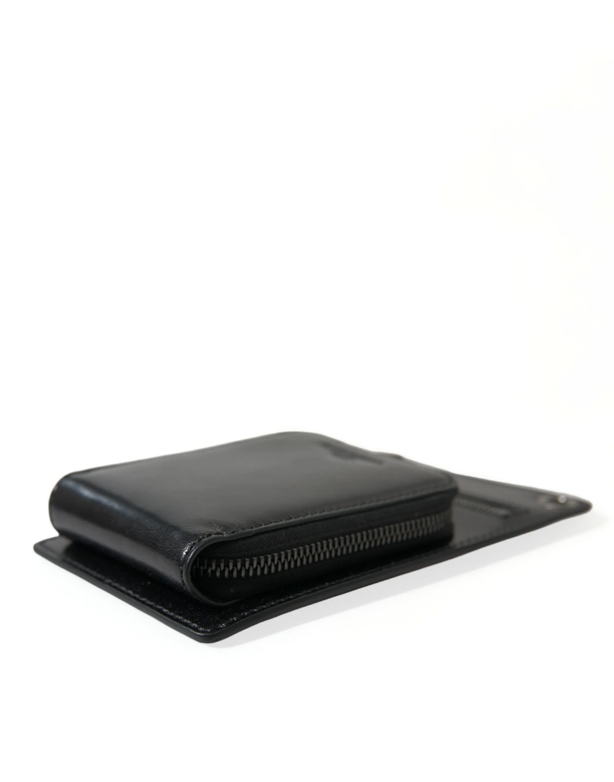 Dolce & Gabbana Leather Zip Logo Shoulder Strap Wallet - Image 3