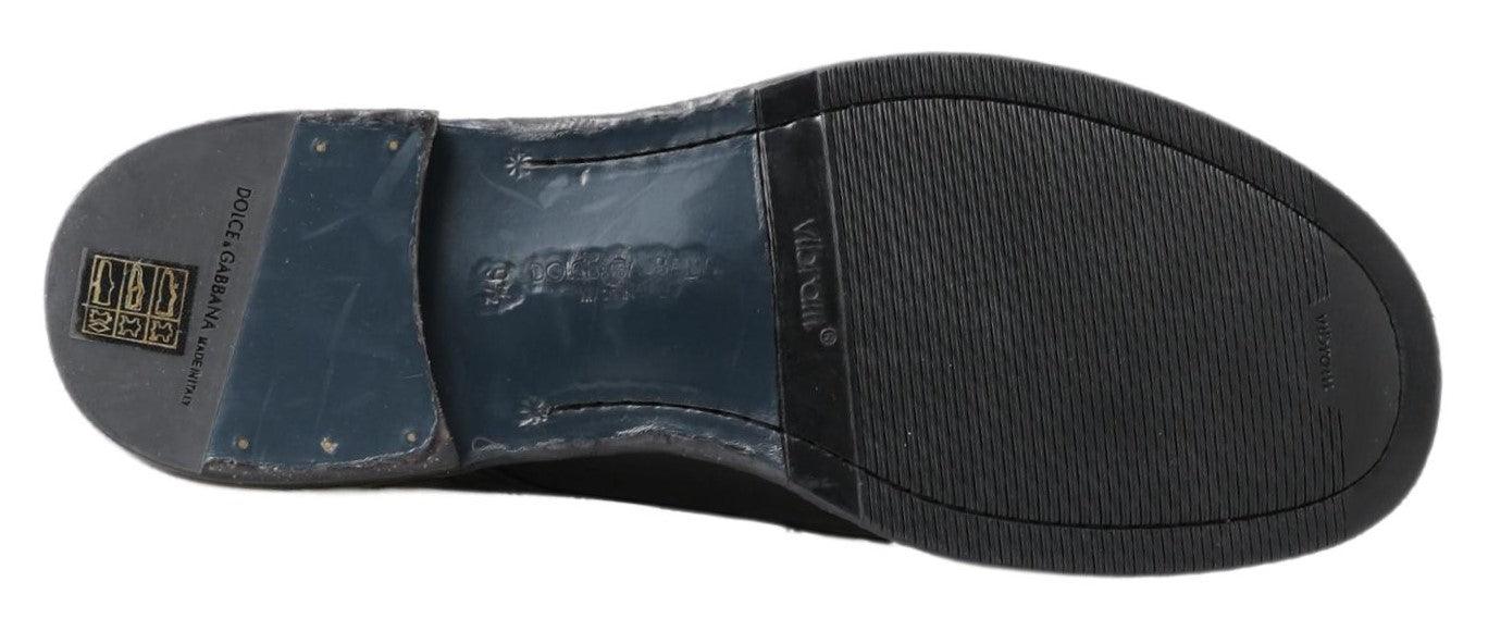 Dolce & Gabbana Black Horse Leather Perugino Boots - Image 3