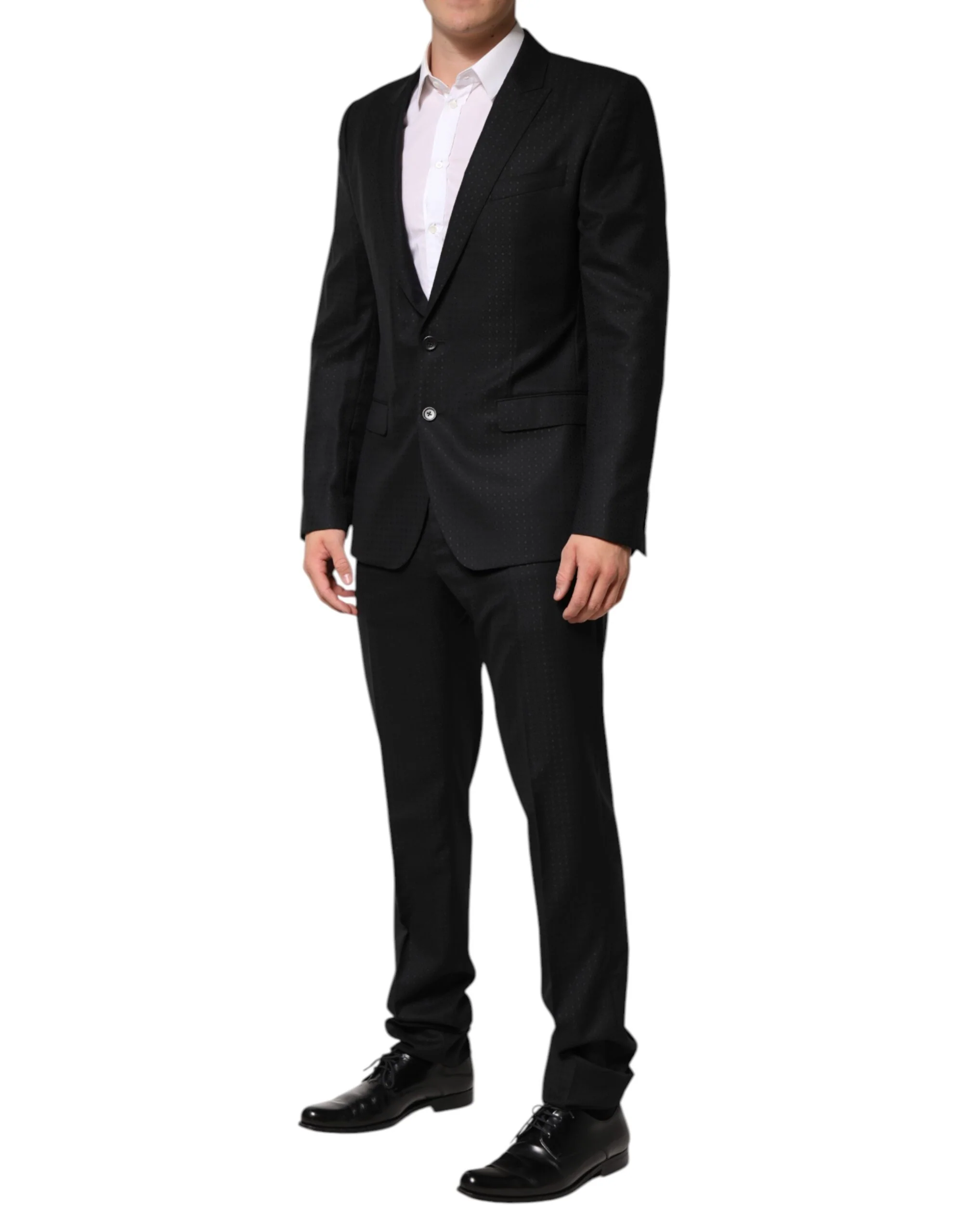 Dolce & Gabbana Single Breasted Two-Piece Jacquard Suit - Image 2
