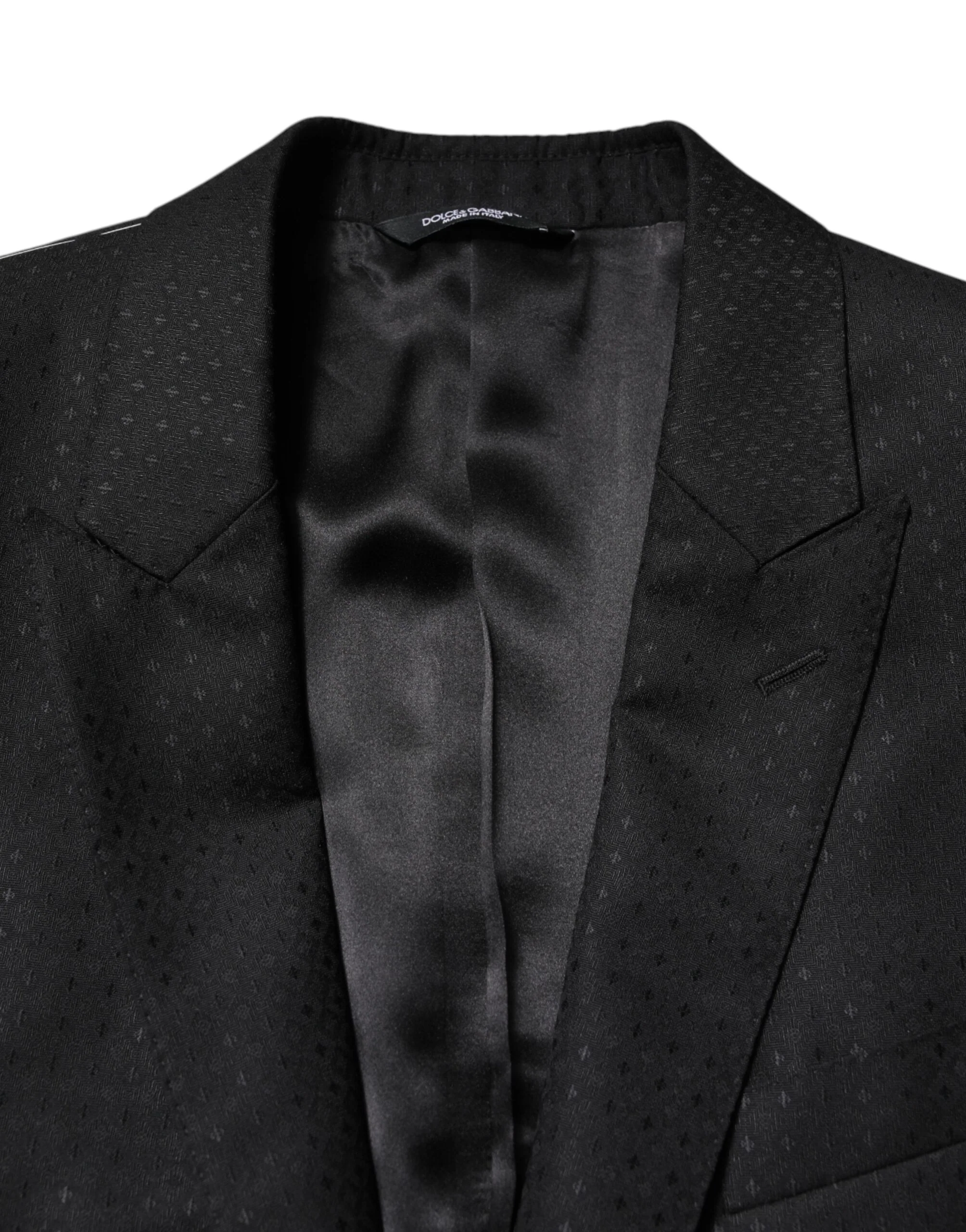 Dolce & Gabbana Single Breasted Two-Piece Jacquard Suit - Image 4