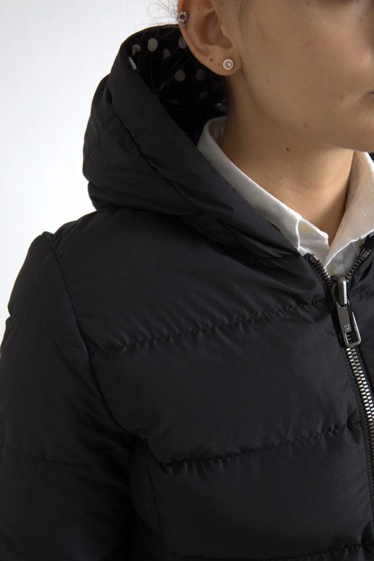Dolce & Gabbana Black Polyester Hooded Blouson Full Zip Jacket - Image 2