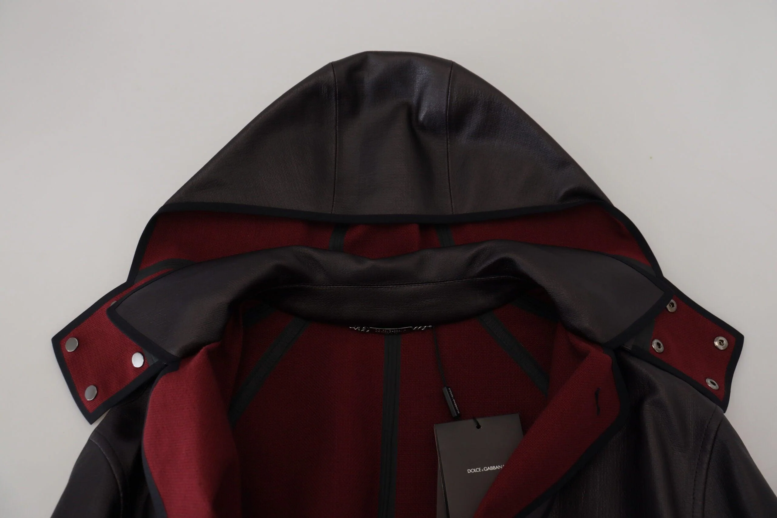 Dolce & Gabbana Black Trench Hooded Parka Cotton Jacket - Image 5