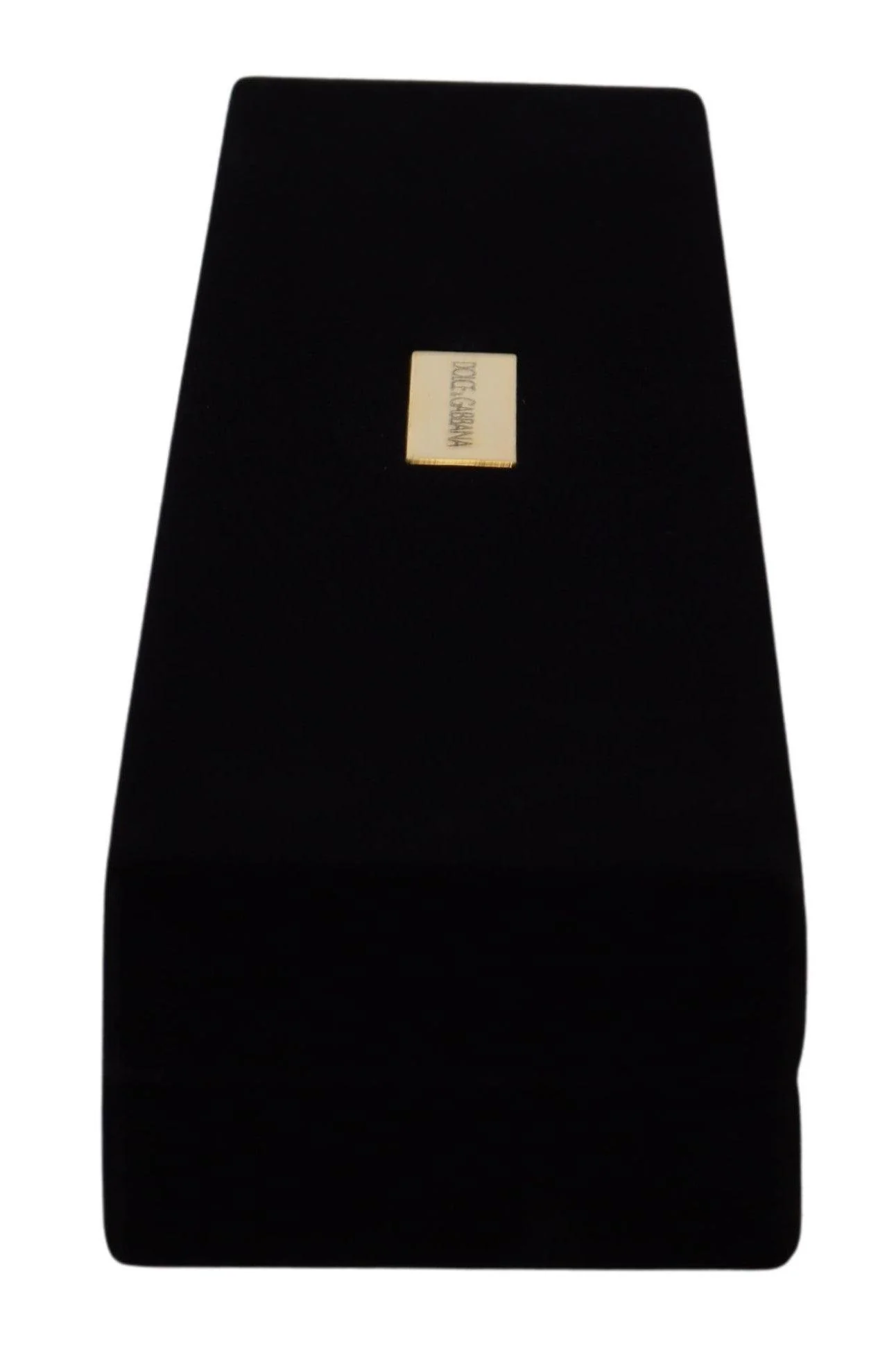 Dolce & Gabbana Black Velvet Logo Plaque Storage Bracelet Jewelry Box - Image 4