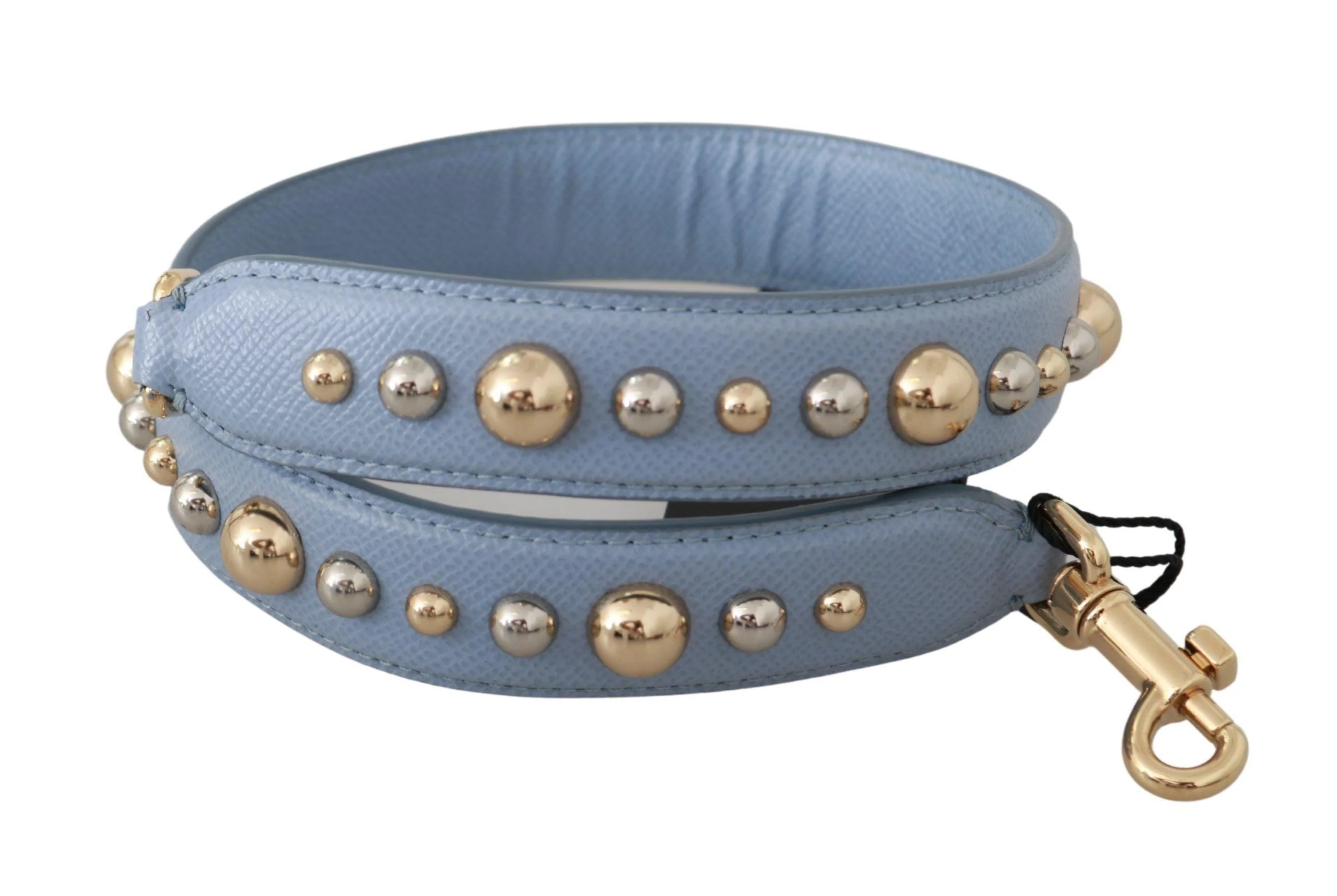 Dolce & Gabbana Blue Leather Handbag Accessory Shoulder Strap - Image 2