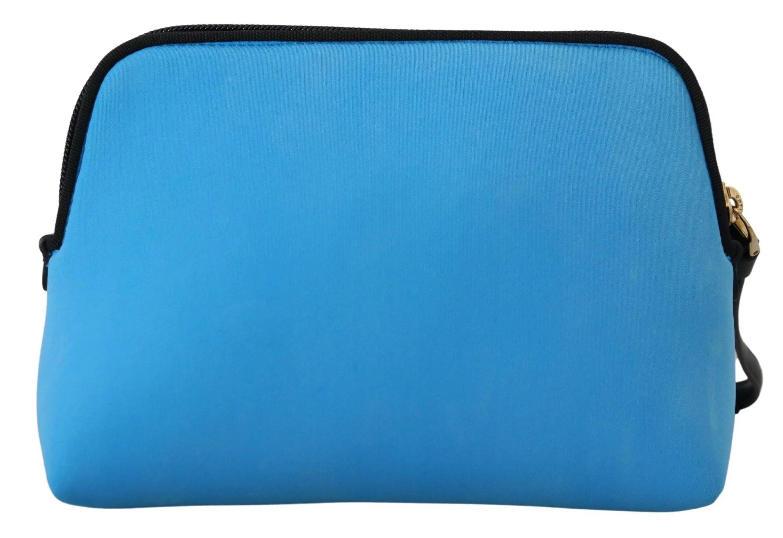 Dolce & Gabbana Blue Logo Print Hand Pouch Leopard Print Toiletry Bag - Image 3