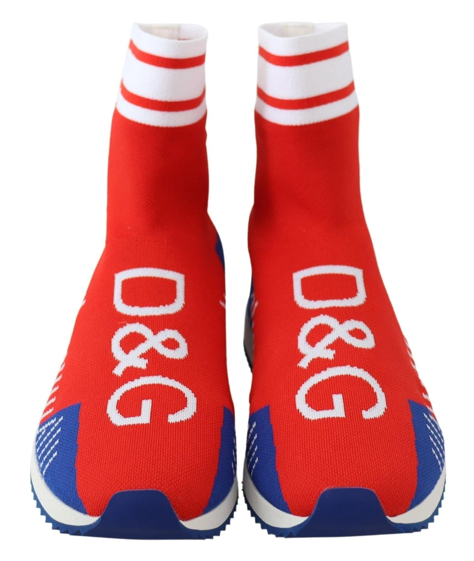 Dolce & Gabbana Blue Red Sorrento Logo Sneakers - Image 4