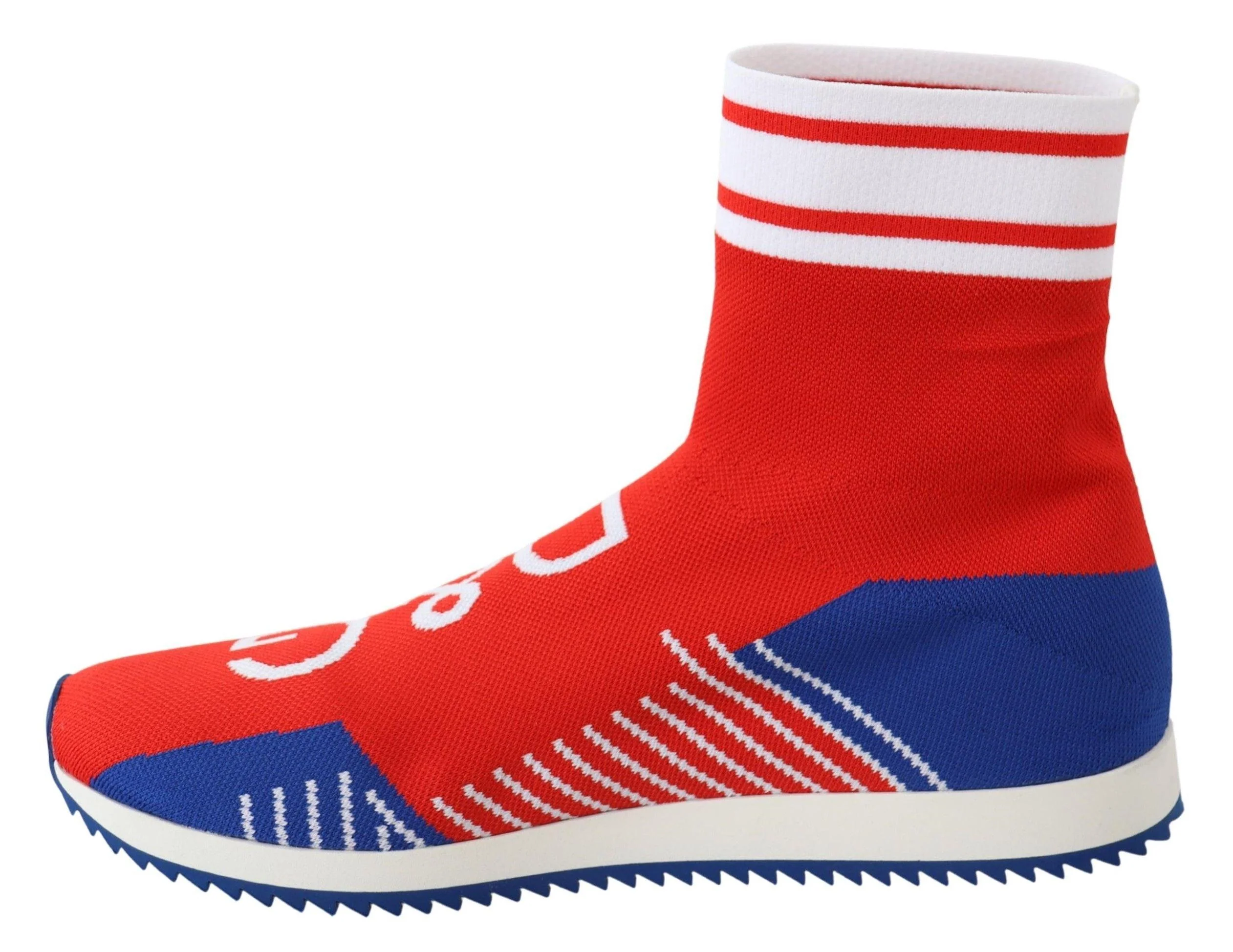 Dolce & Gabbana Blue Red Sorrento Logo Sneakers - Image 7