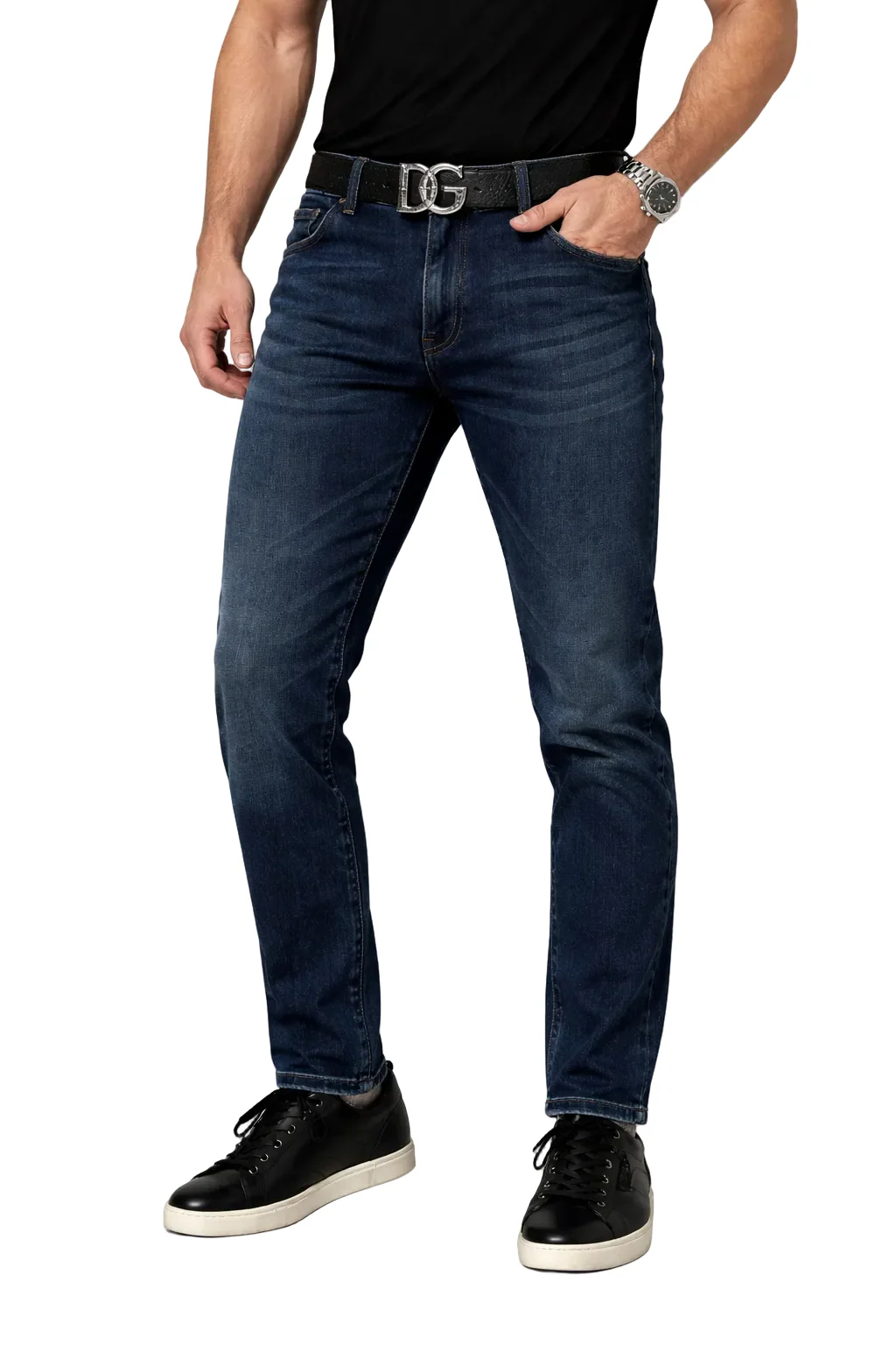 Dolce & Gabbana Blue Stretch Men’s Denim Jeans