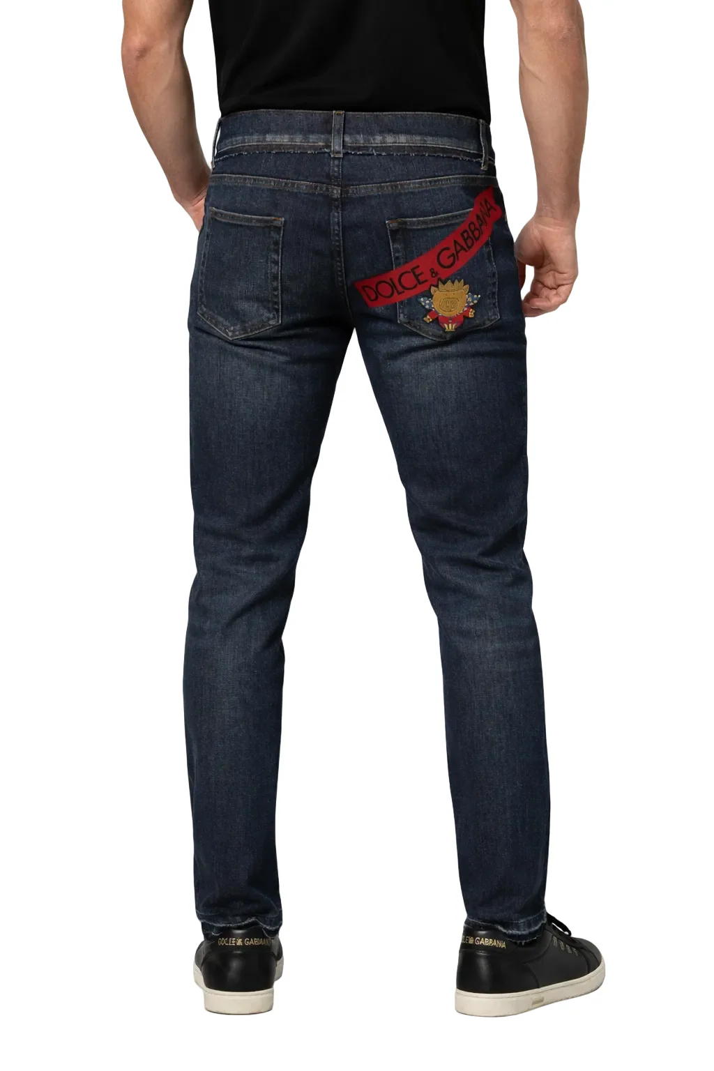Dolce & Gabbana Blue Stretch Men’s Denim Jeans - Image 3