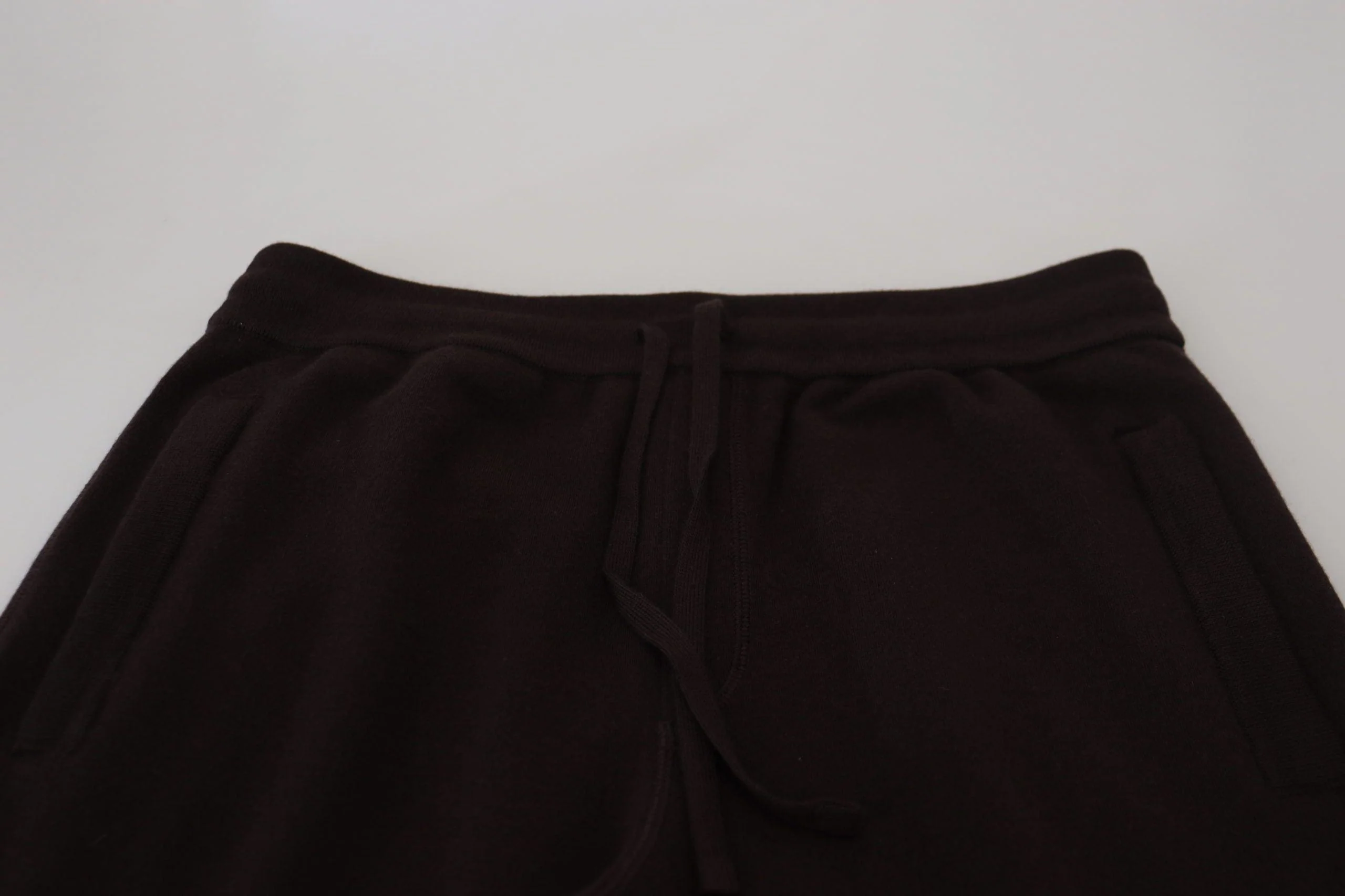 Dolce & Gabbana Brown Cashmere Trousers Bottoms Drawstring Pants - Image 6