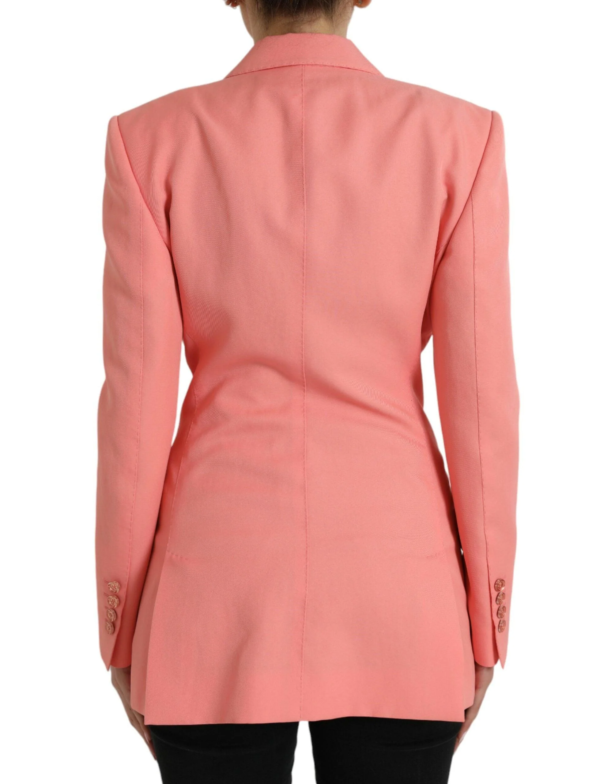 Dolce & Gabbana Pink Peak Lapel Blazer - Image 3