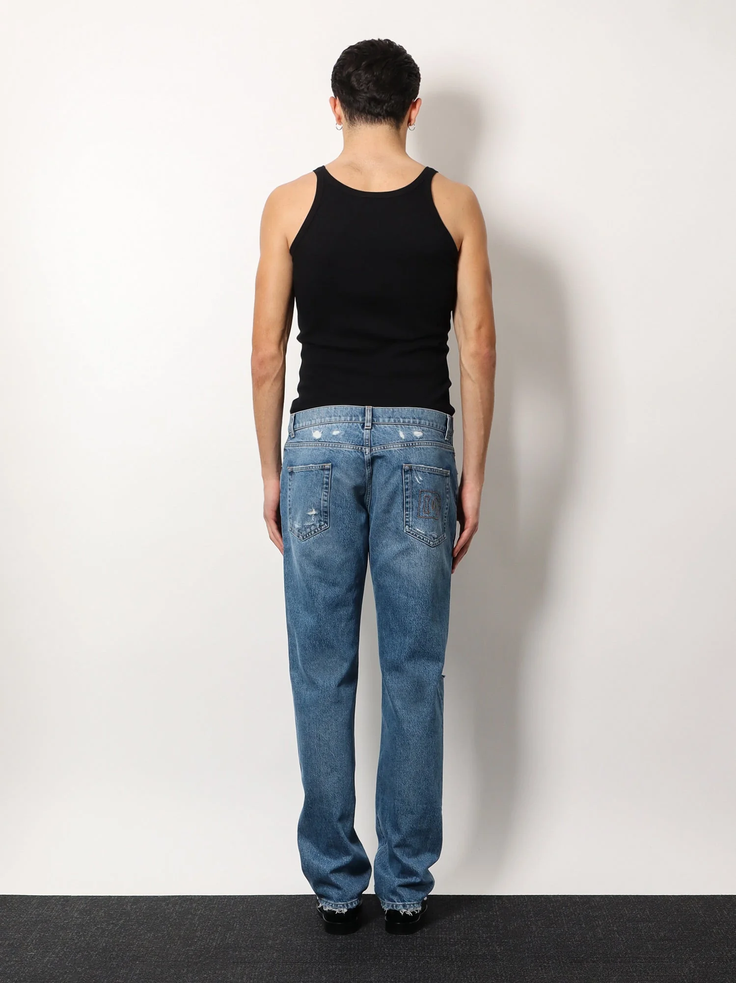 Dolce & Gabbana Cotton Jeans With Rippings Detail - Image 4