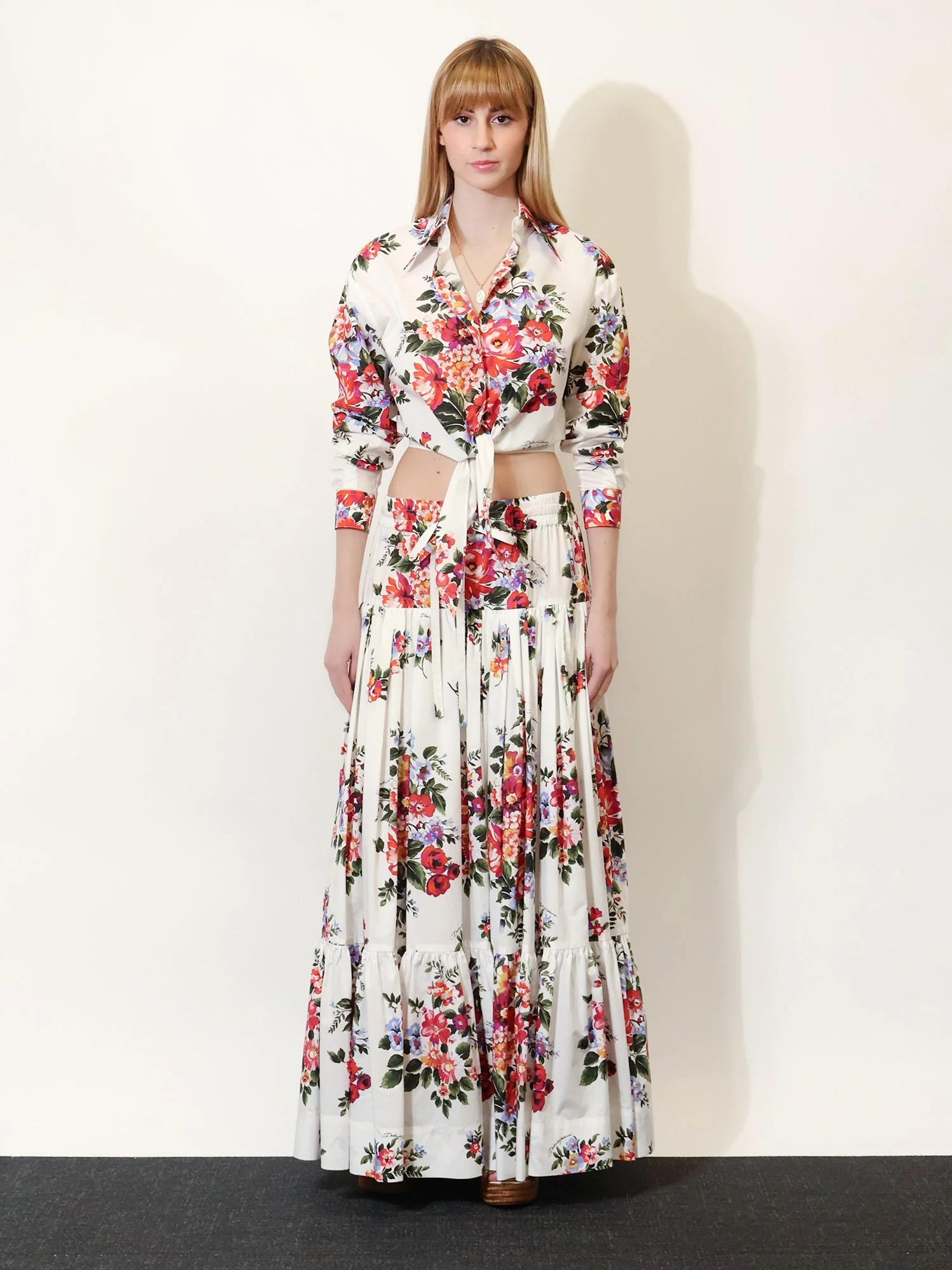 Dolce & Gabbana Cotton Shirt With Multicolor Print - Image 2