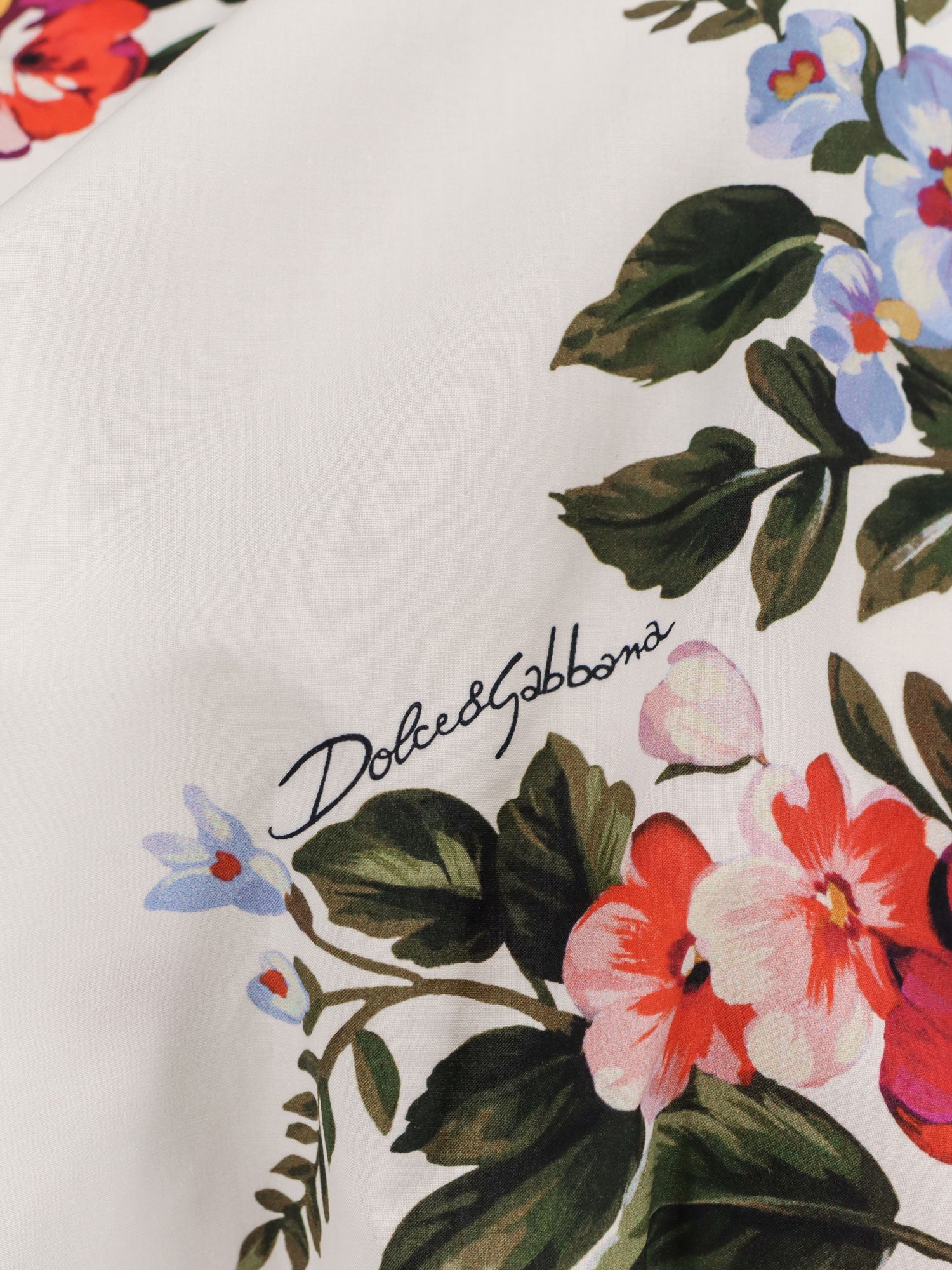 Dolce & Gabbana Cotton Shirt With Multicolor Print - Image 5