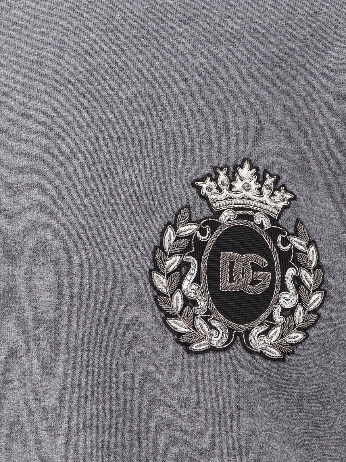 Dolce & Gabbana Cotton Sweatshirt With Logo Patch - Image 3